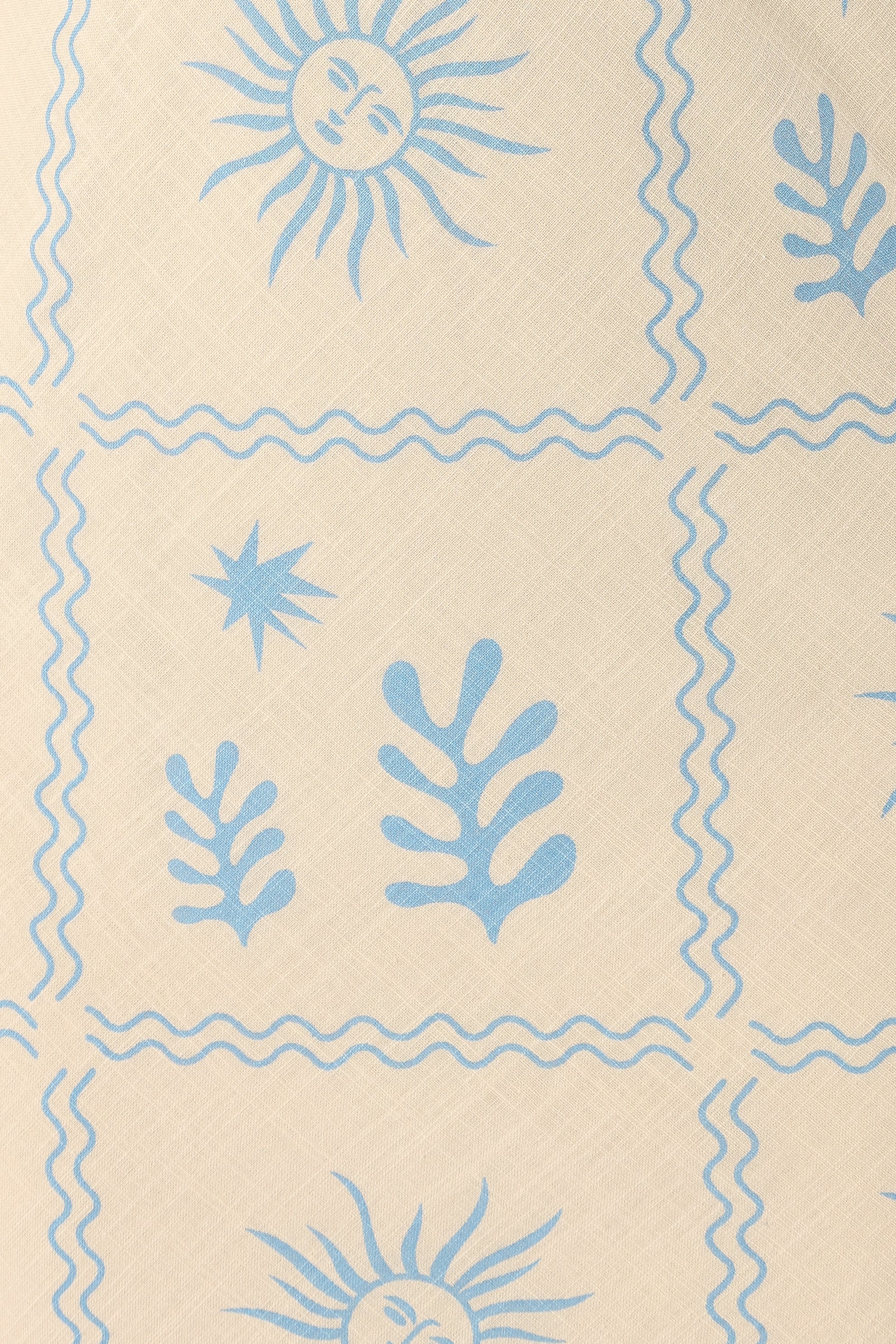 DRESSES @Coco Maxi Slip Dress - Blue Cream