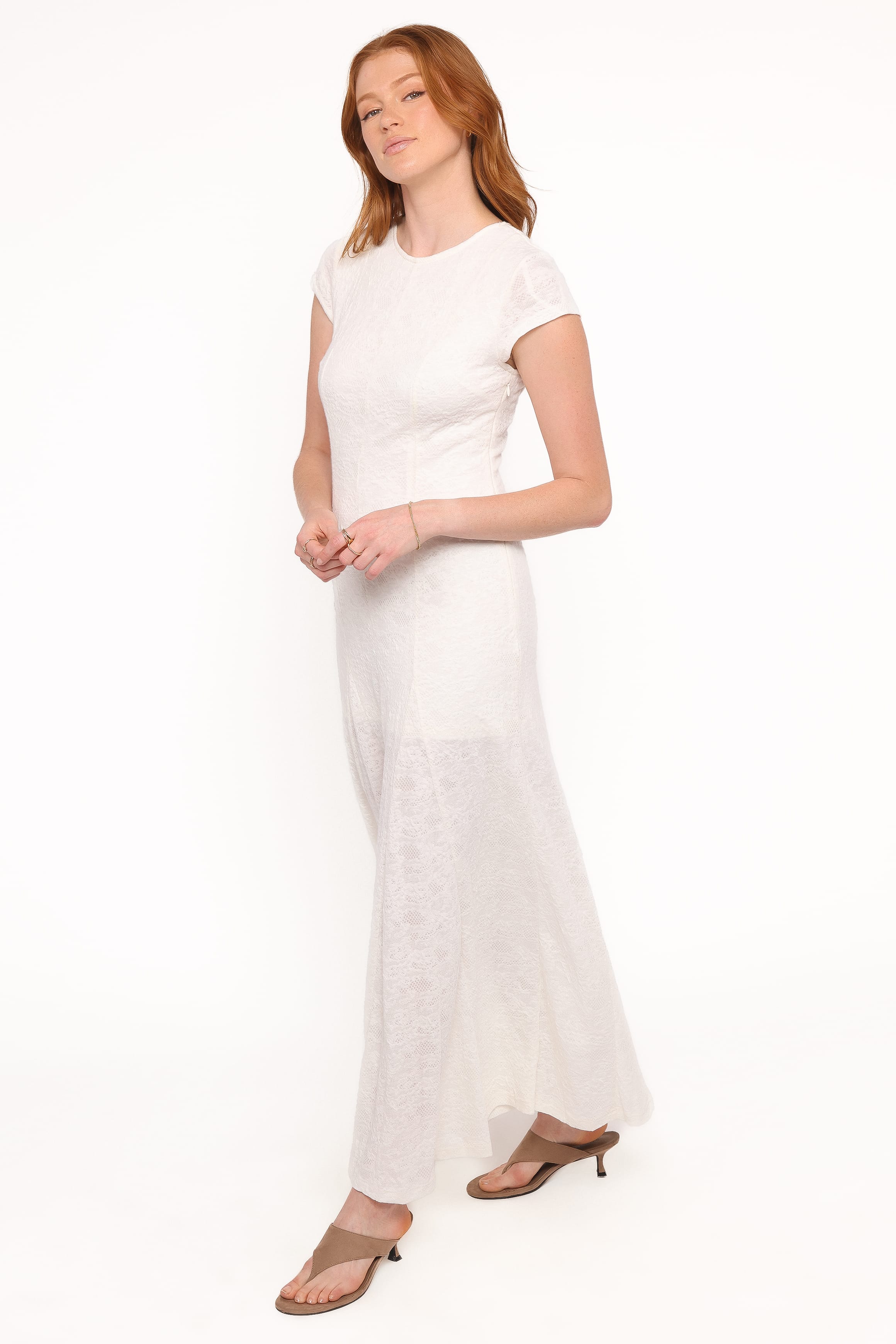 DRESSES Constance Lace Maxi Dress - White