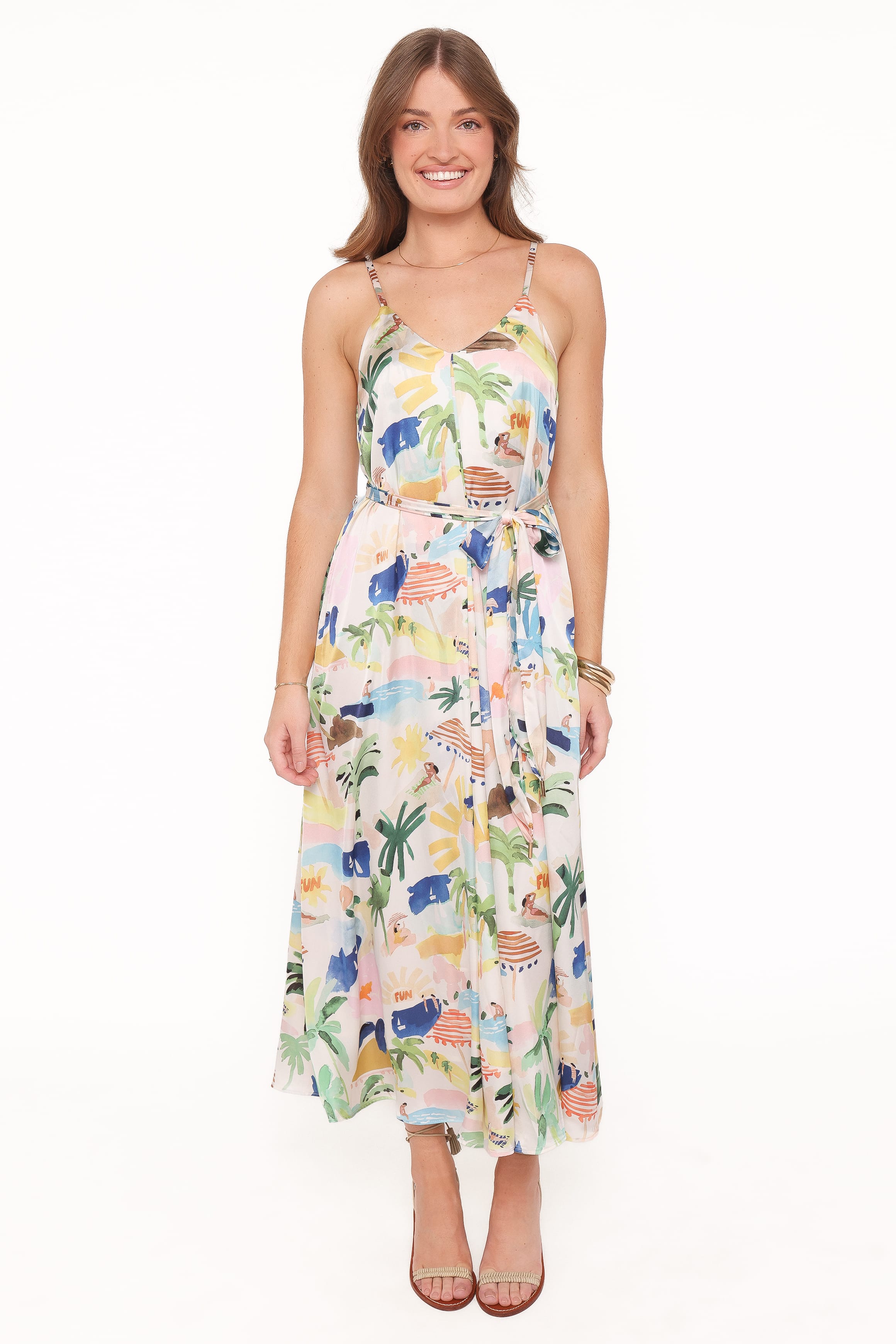 DRESSES Coralee Maxi Dress - Cream Resort Isle