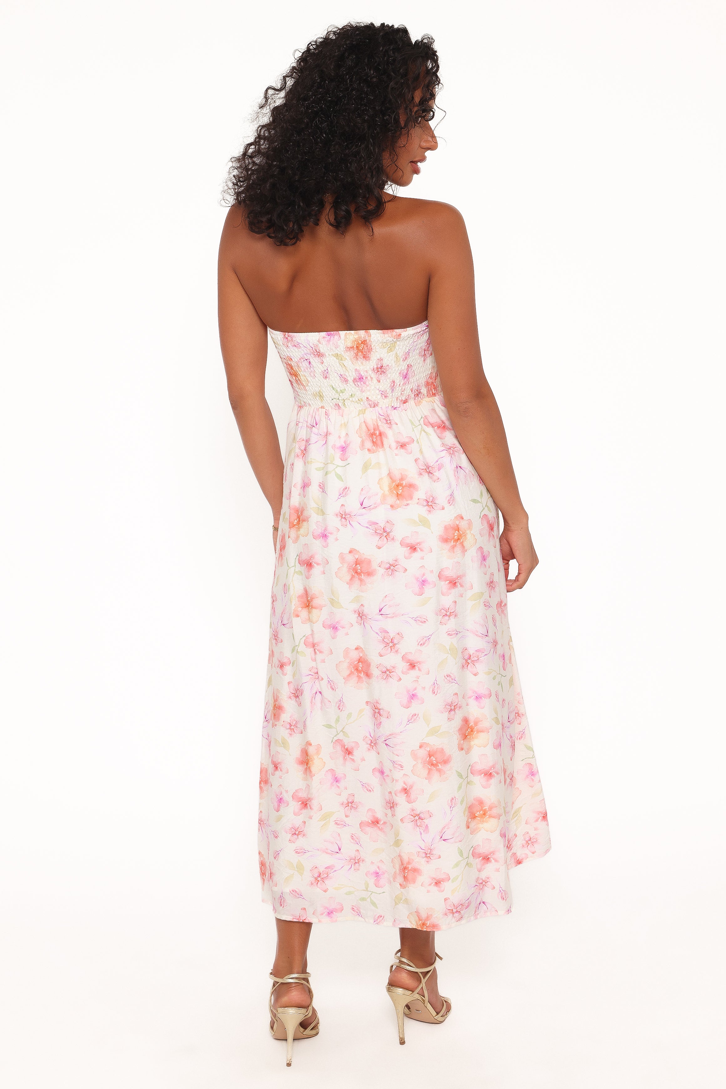 DRESSES Coralin Strapless Maxi Dress - Pink Floral