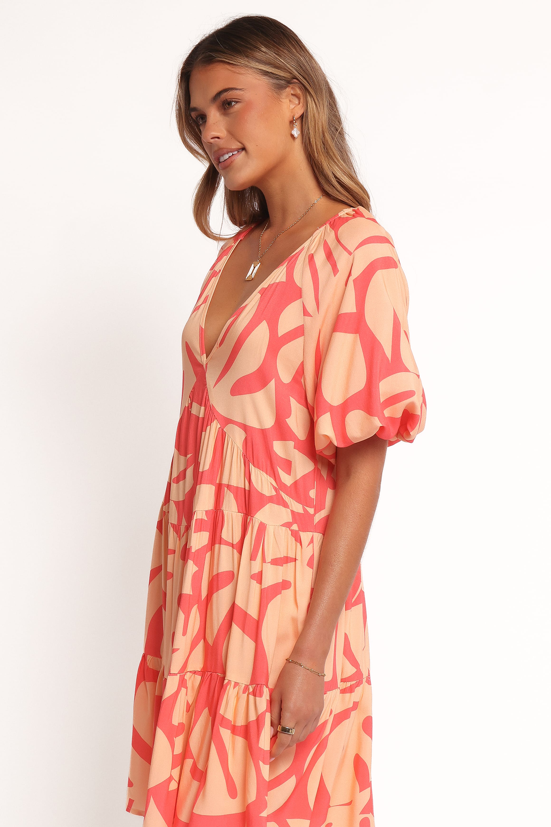 DRESSES Corinna Mini Dress - Coral Print
