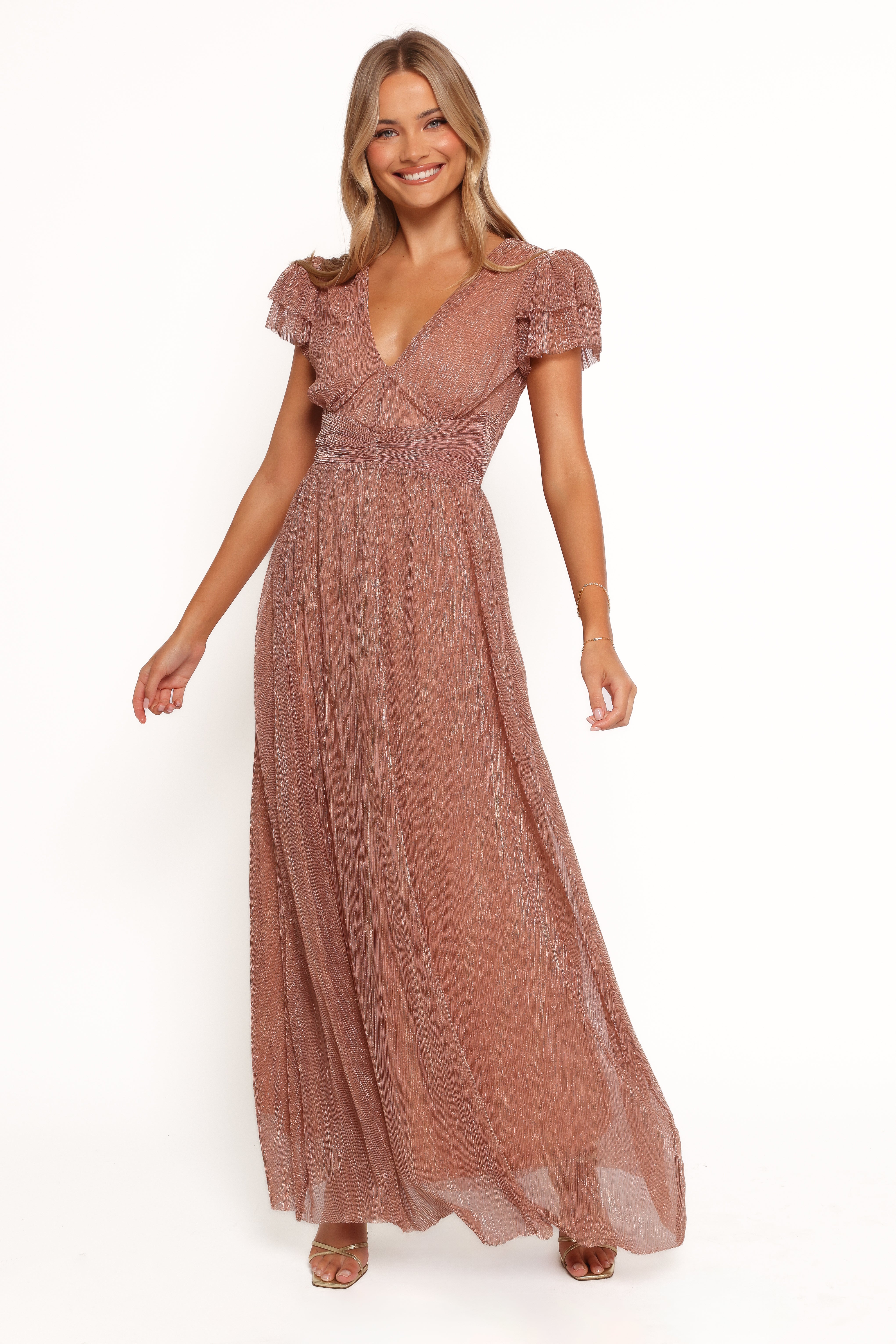 DRESSES Cressida Maxi Dress - Rose Gold