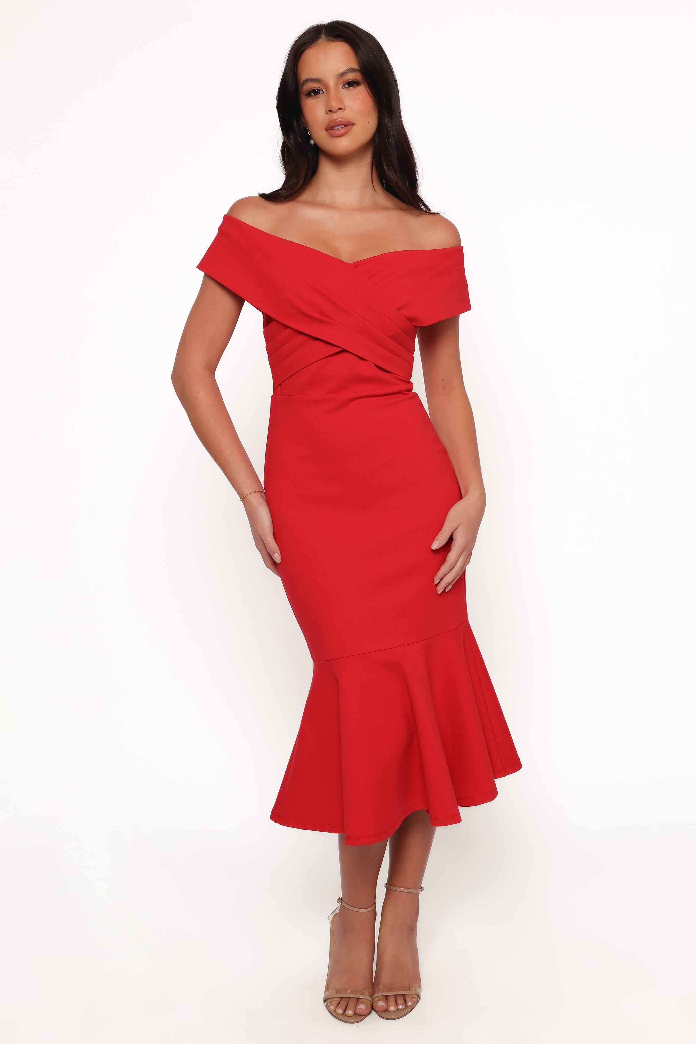 DRESSES Dailene Midi Dress - Red