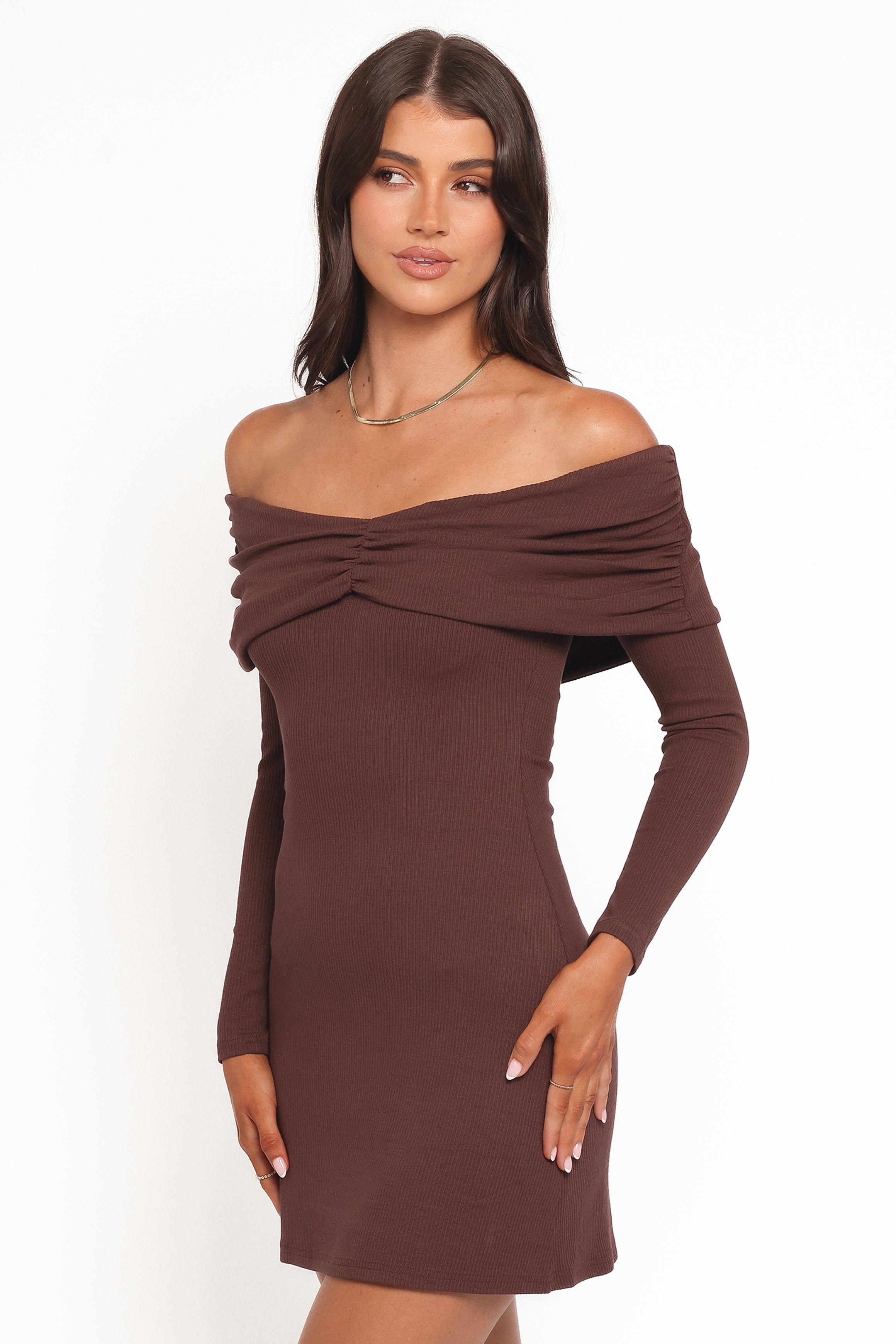 DRESSES Danica Mini Dress - Chocolate Brown