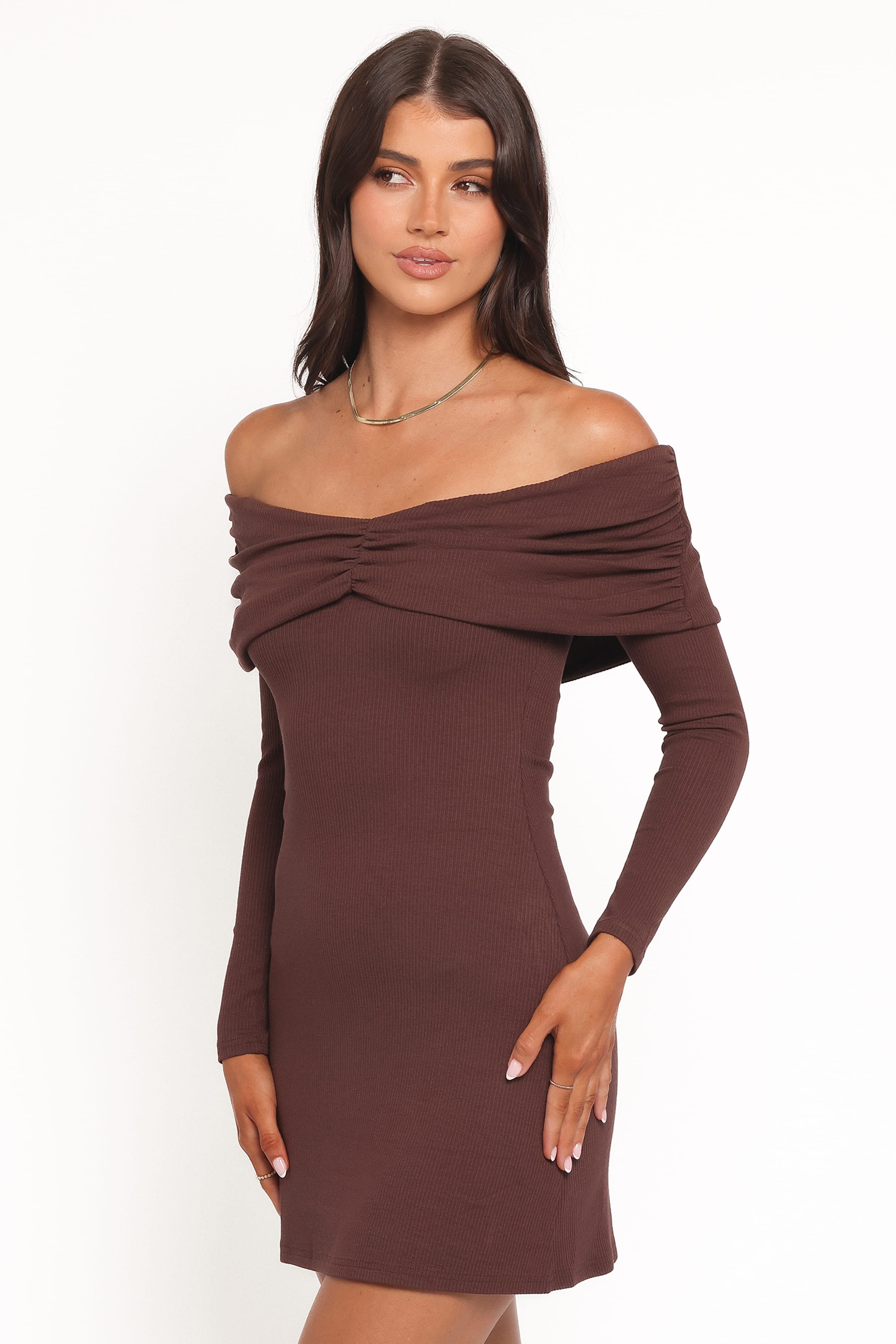 DRESSES Danica Mini Dress - Chocolate Brown