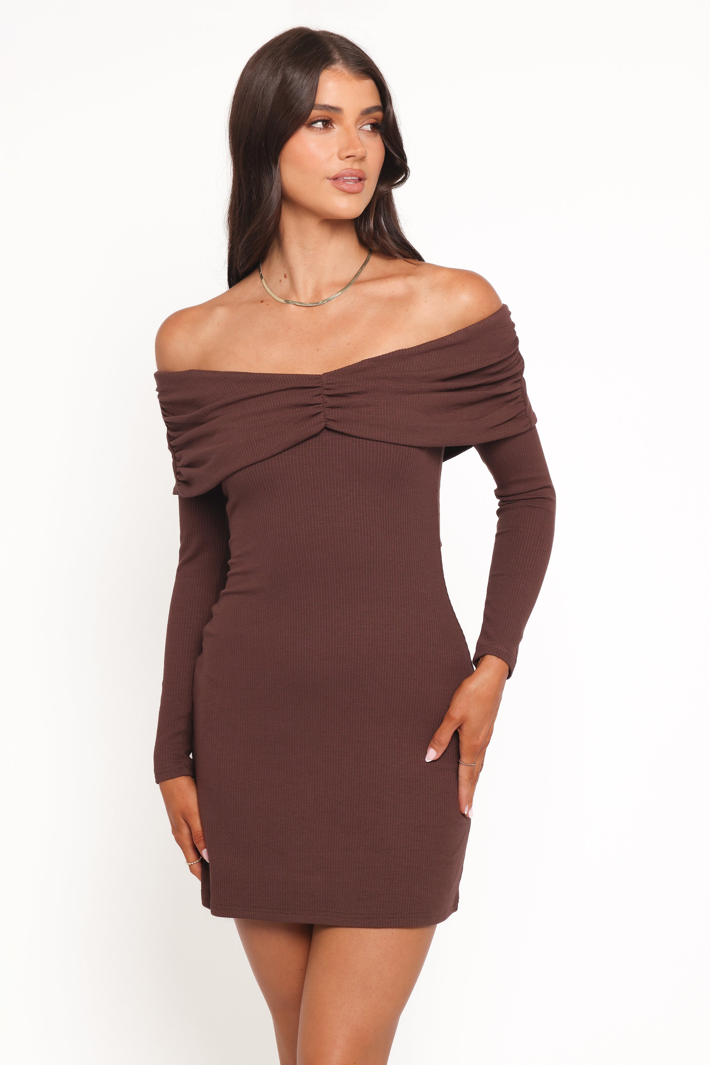 DRESSES Danica Mini Dress - Chocolate Brown
