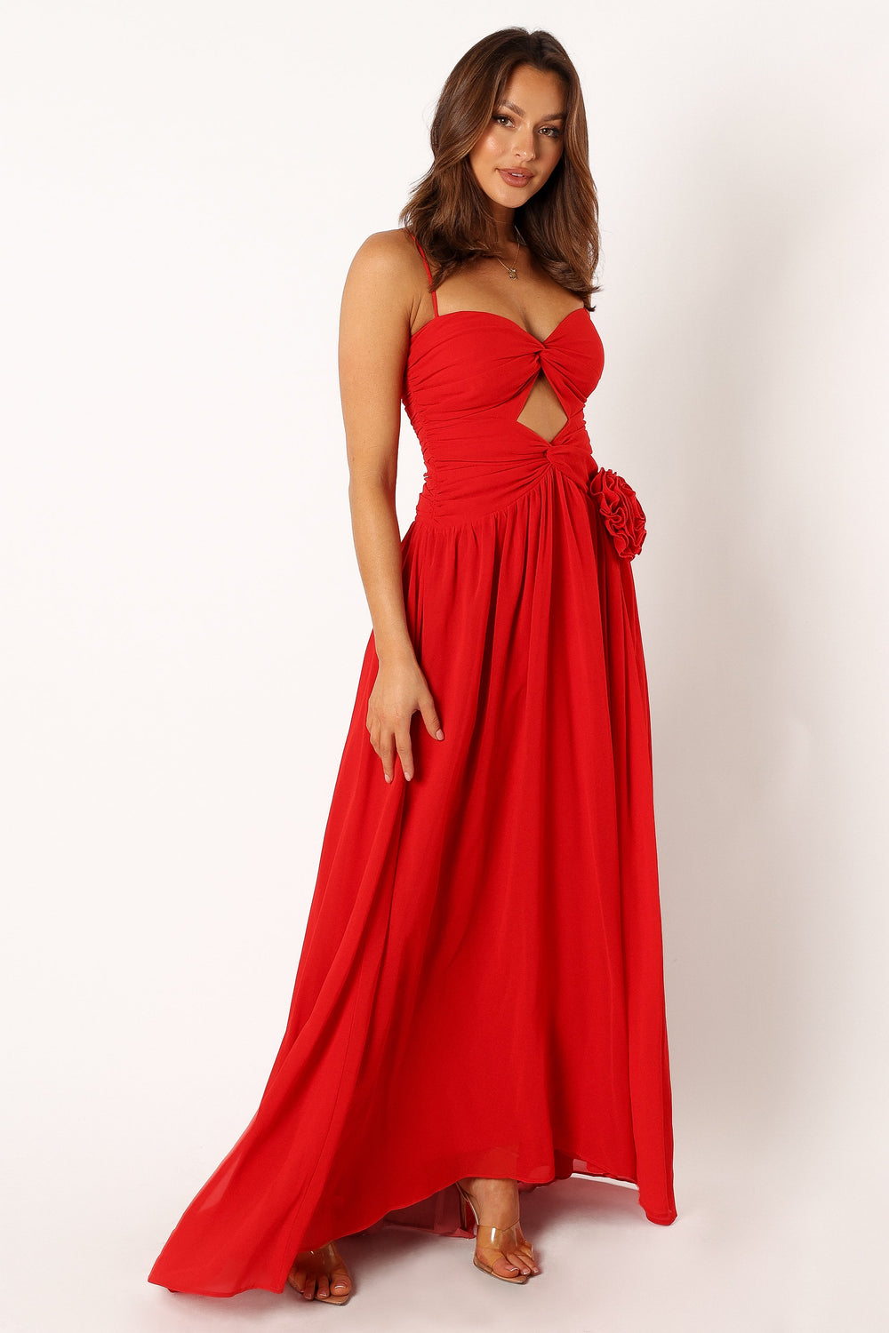 Shop Formal Dress - Danika Maxi Dress - Red fifth image