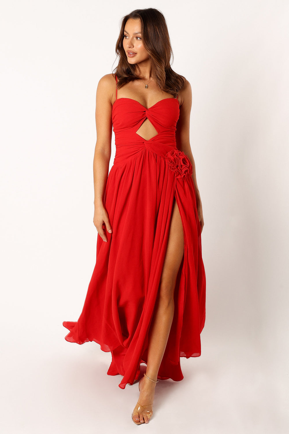 Shop Formal Dress - Danika Maxi Dress - Red third image