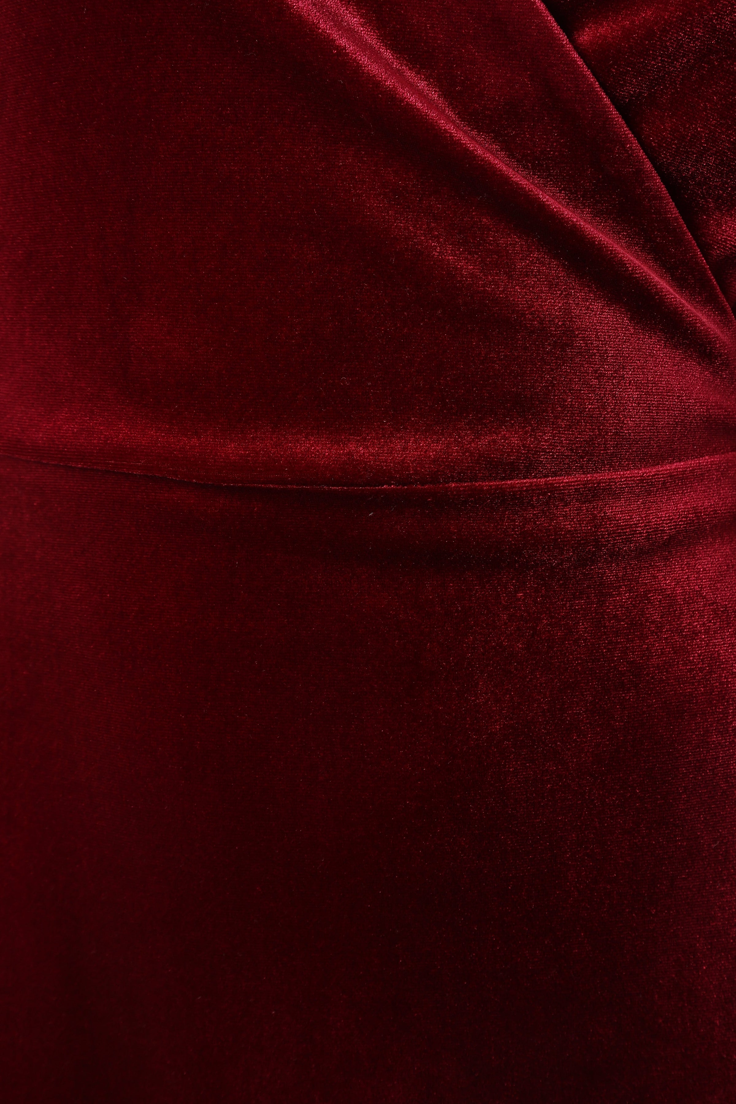 DRESSES @Darby Longsleeve Midi Dress - Burgundy