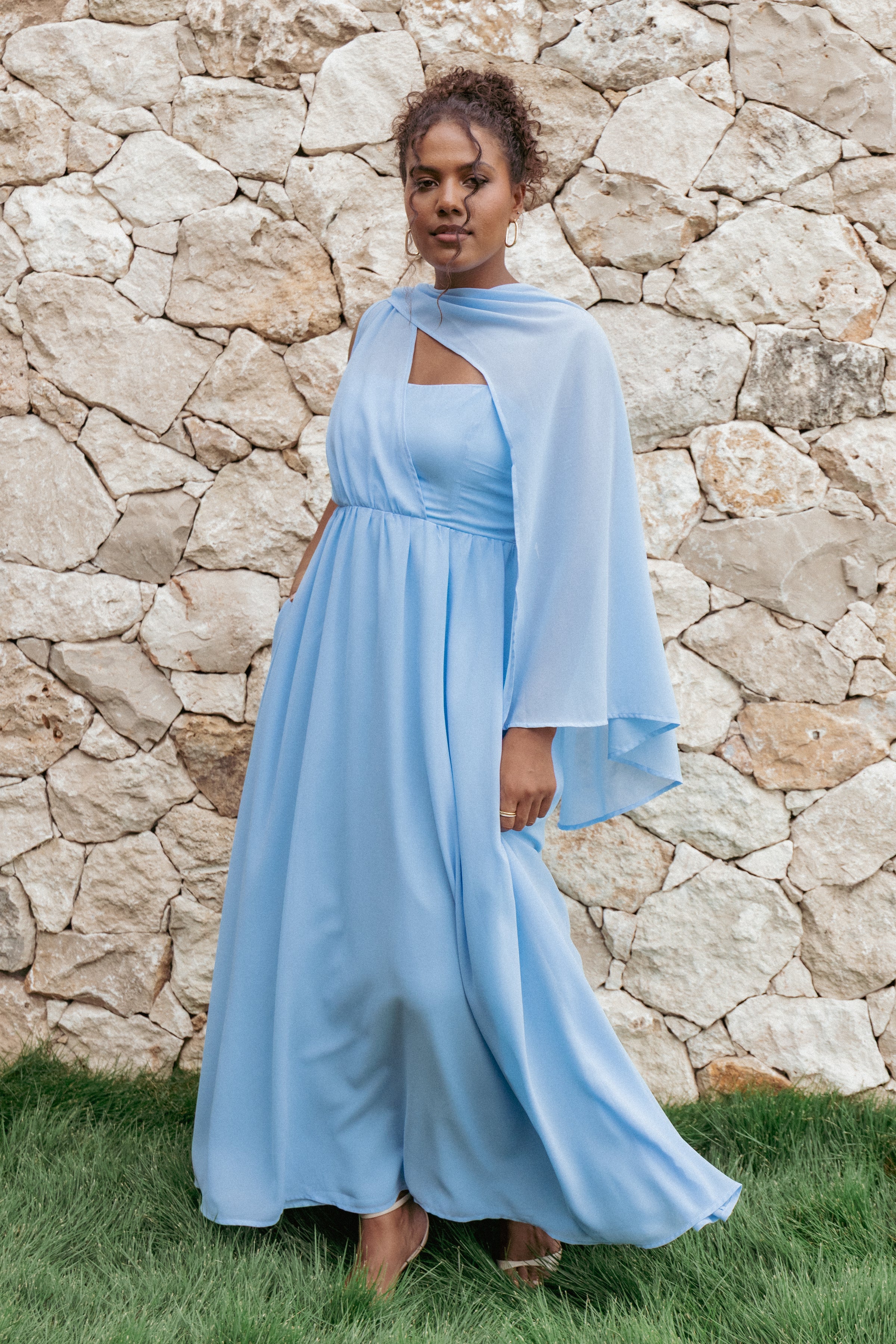DRESSES Darlee Maxi Dress - Cornflower Blue