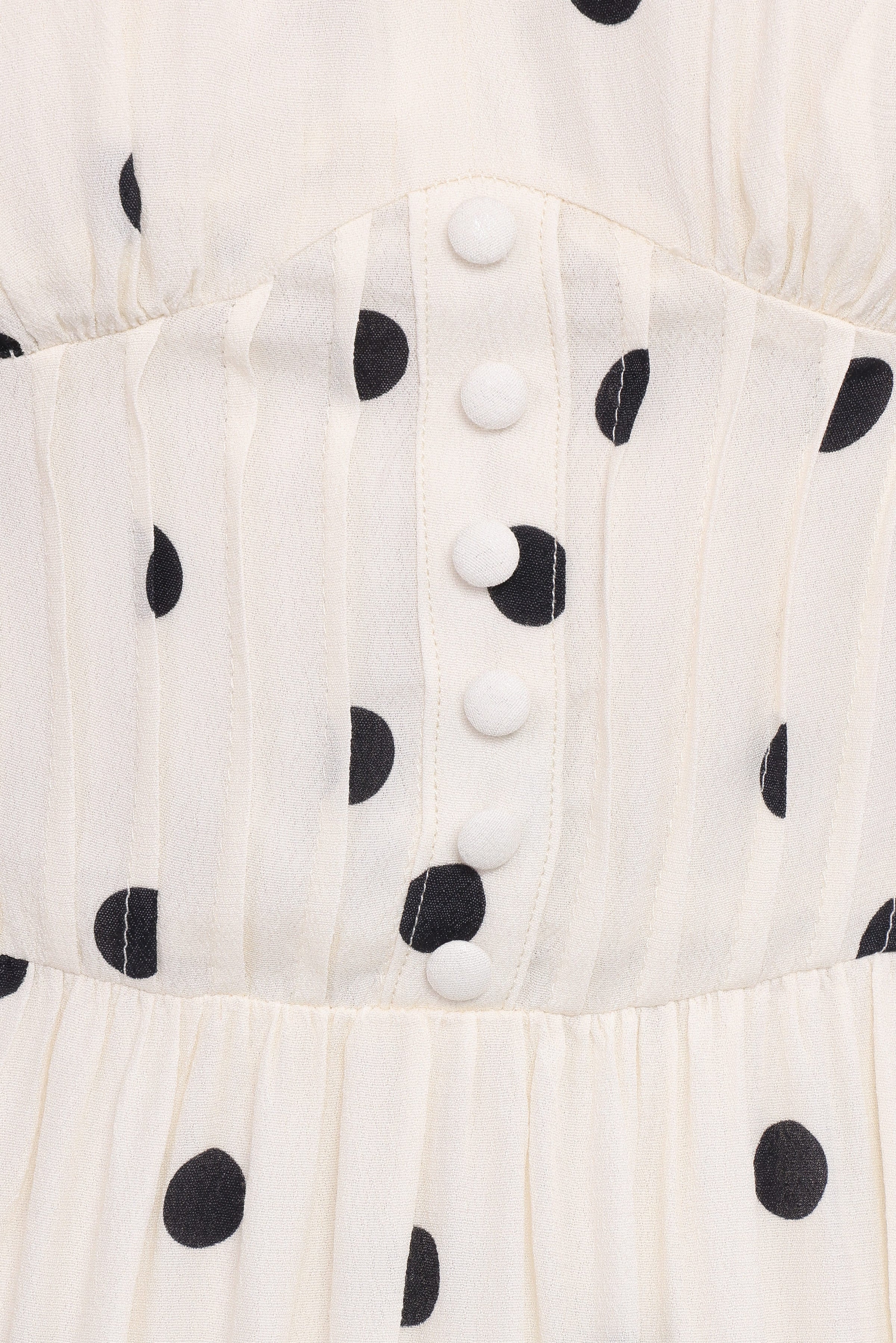 DRESSES Darline Midi Dress - White Polka Dot