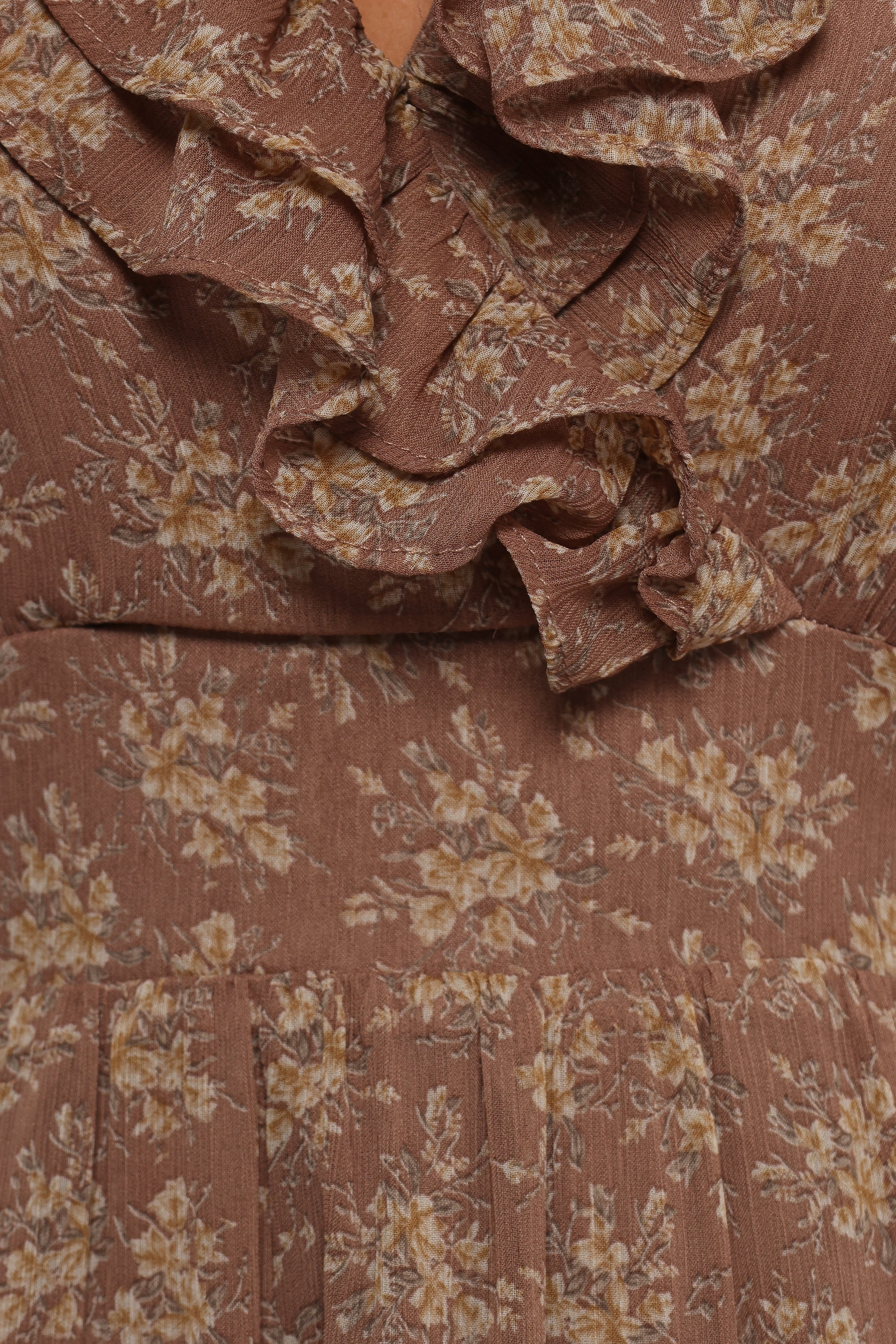 DRESSES Dayla Maxi Dress - Brown/Light Beige