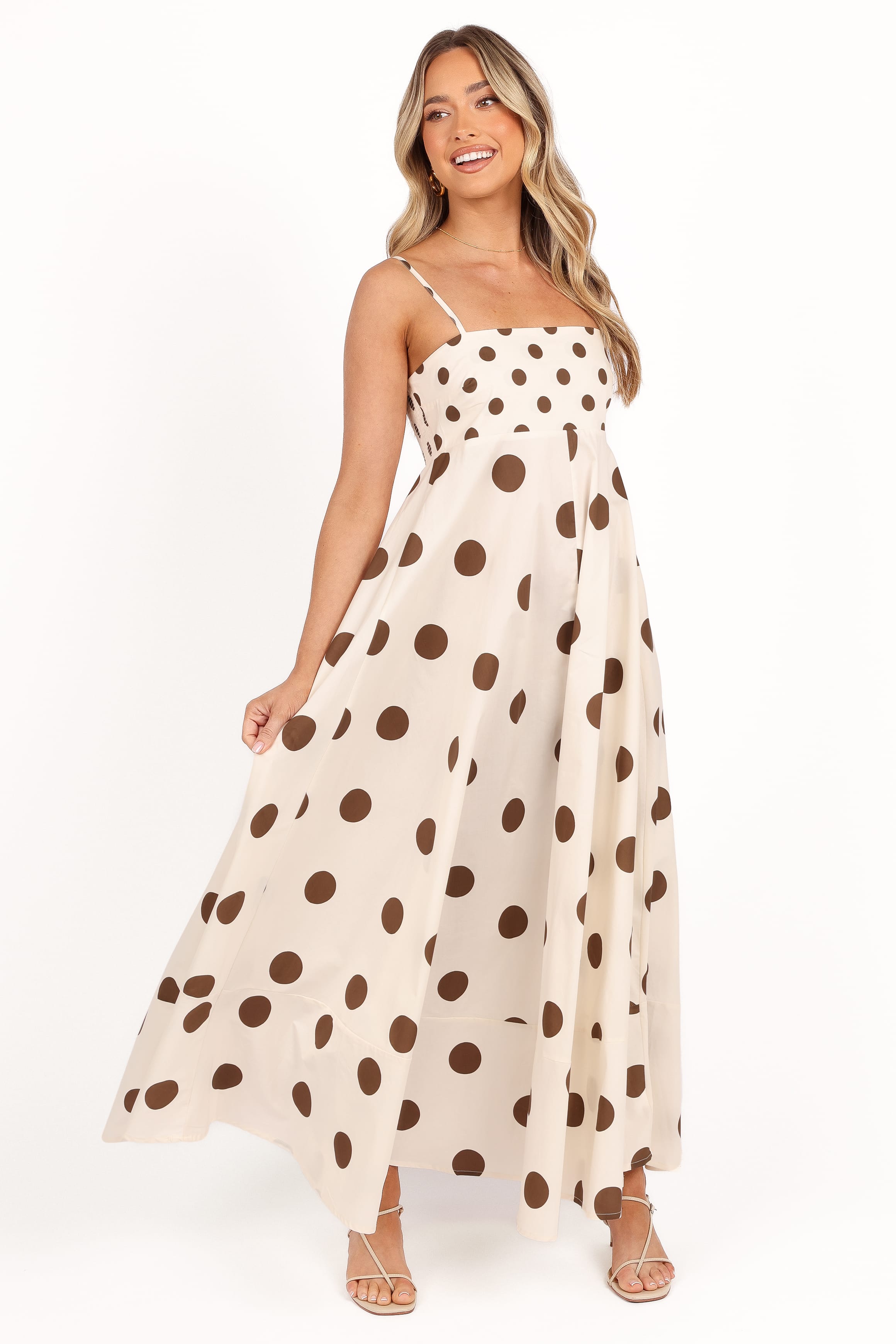 DRESSES Deenie Maxi Dress - Chocolate Brown Spot