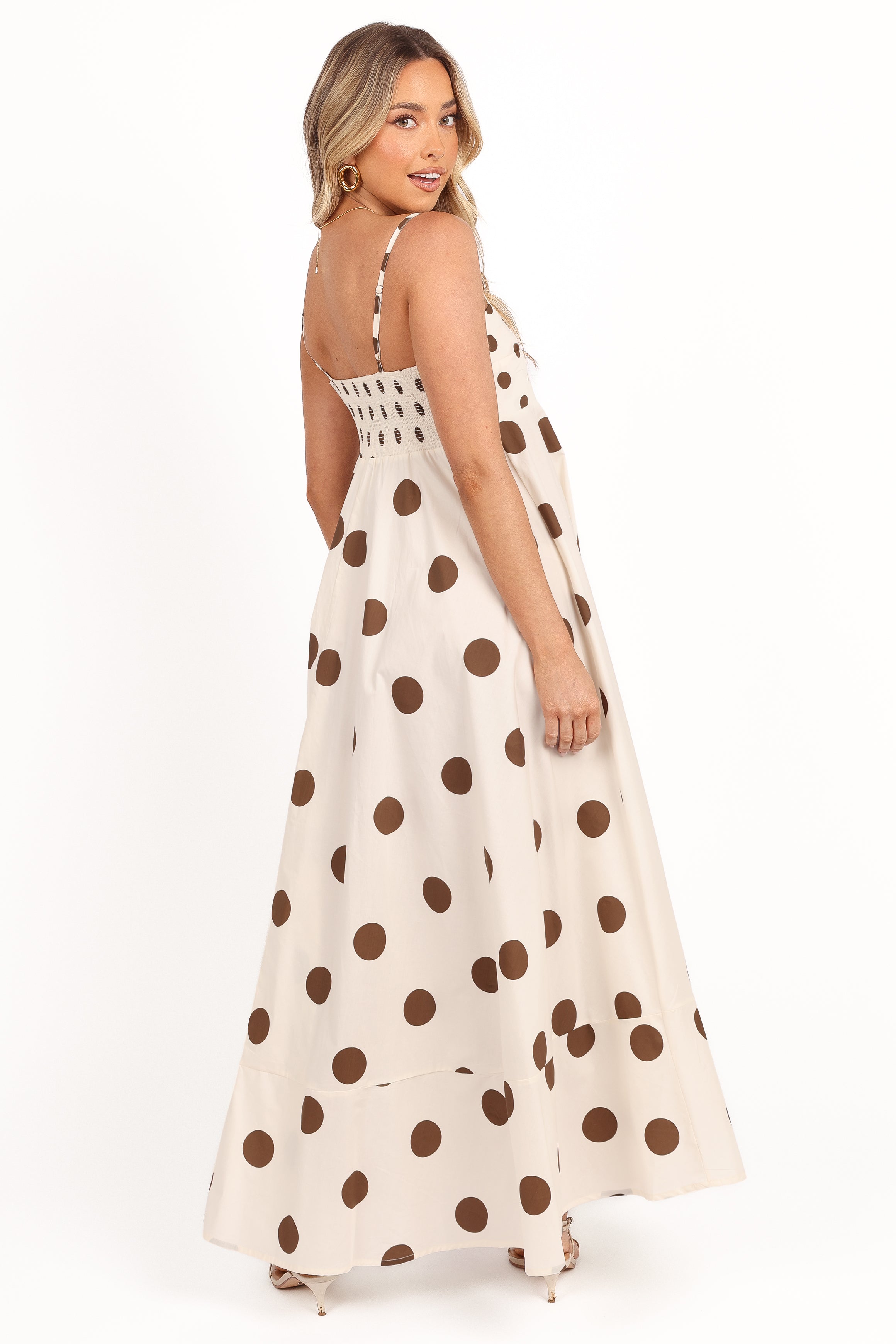 DRESSES Deenie Maxi Dress - Chocolate Brown Spot