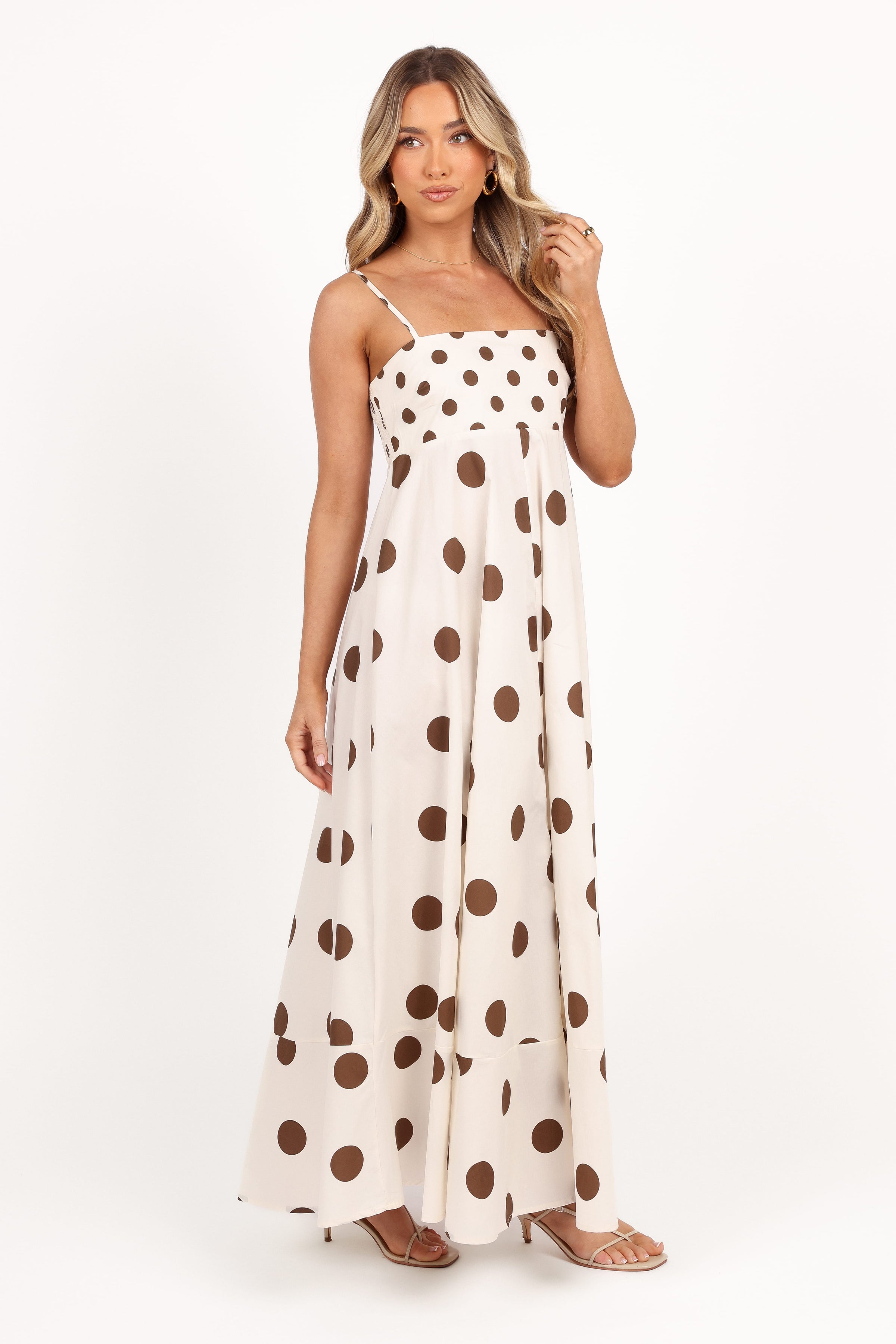 DRESSES Deenie Maxi Dress - Chocolate Brown Spot