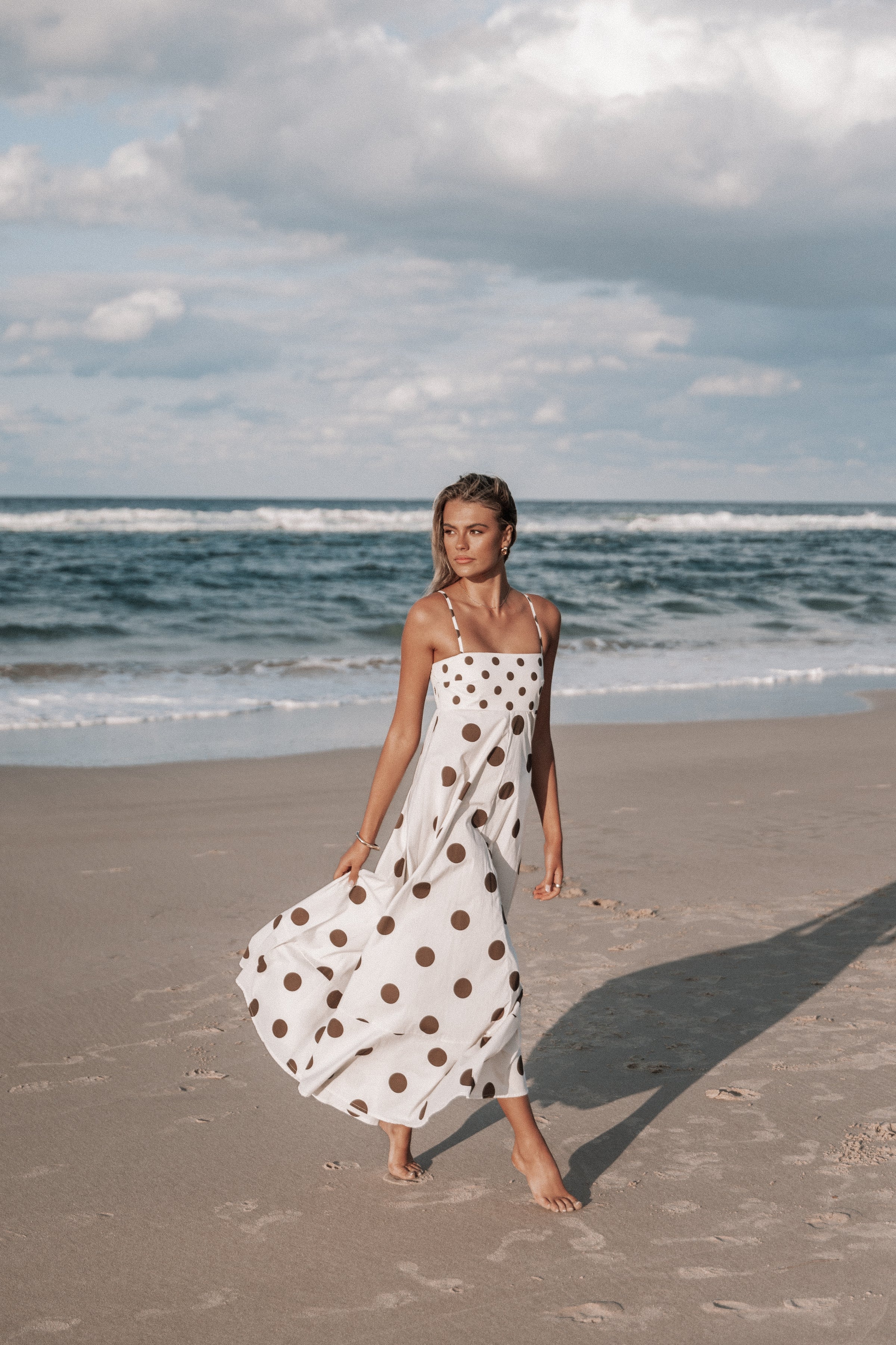 DRESSES Deenie Maxi Dress - Chocolate Brown Spot