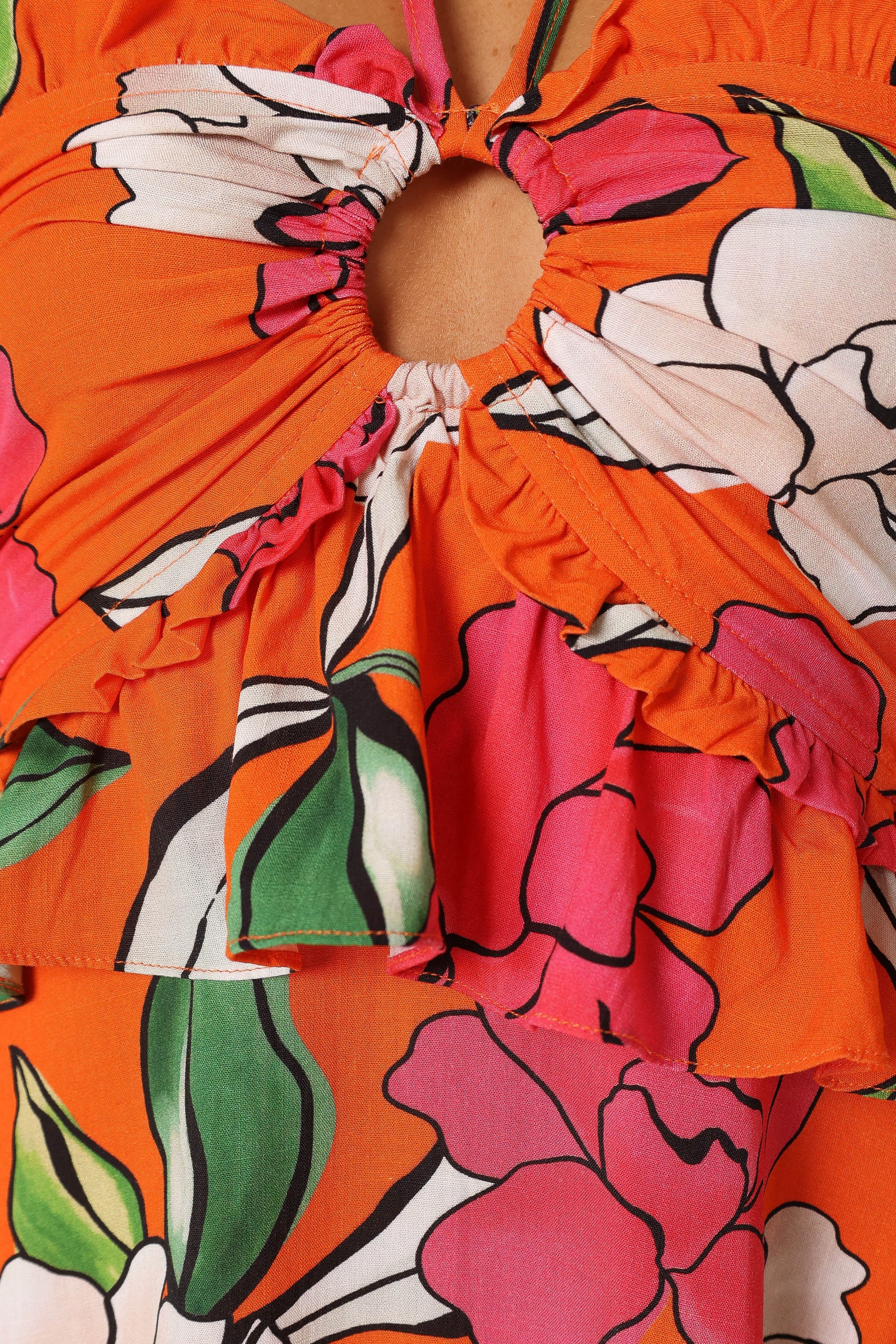 DRESSES @Demi Halterneck Mini Dress - Red