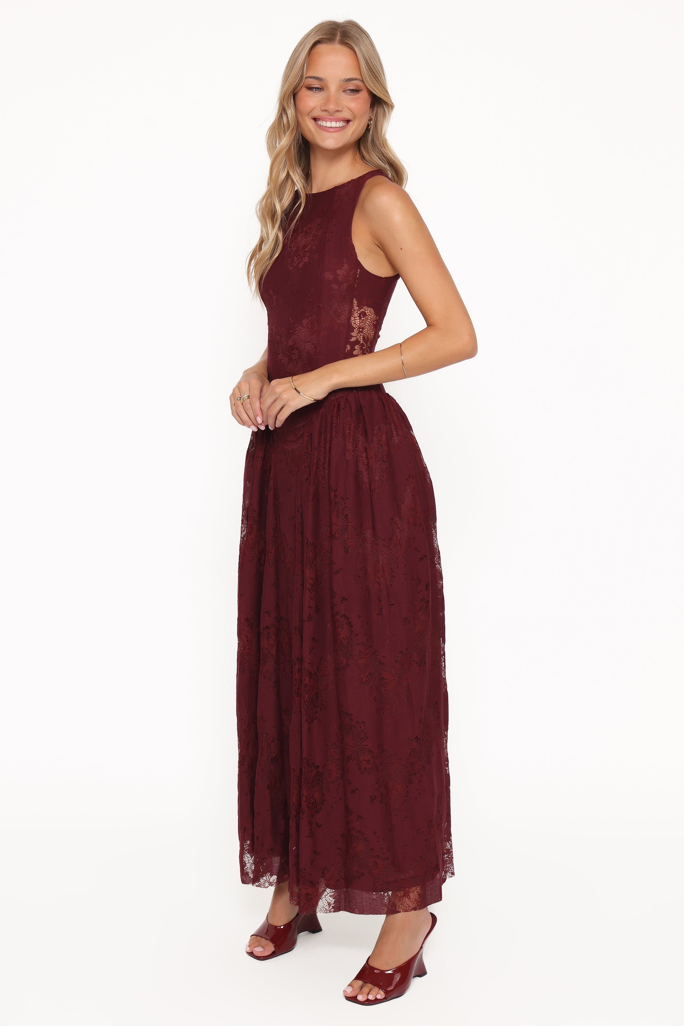 DRESSES Denny Maxi Dress - Burgundy