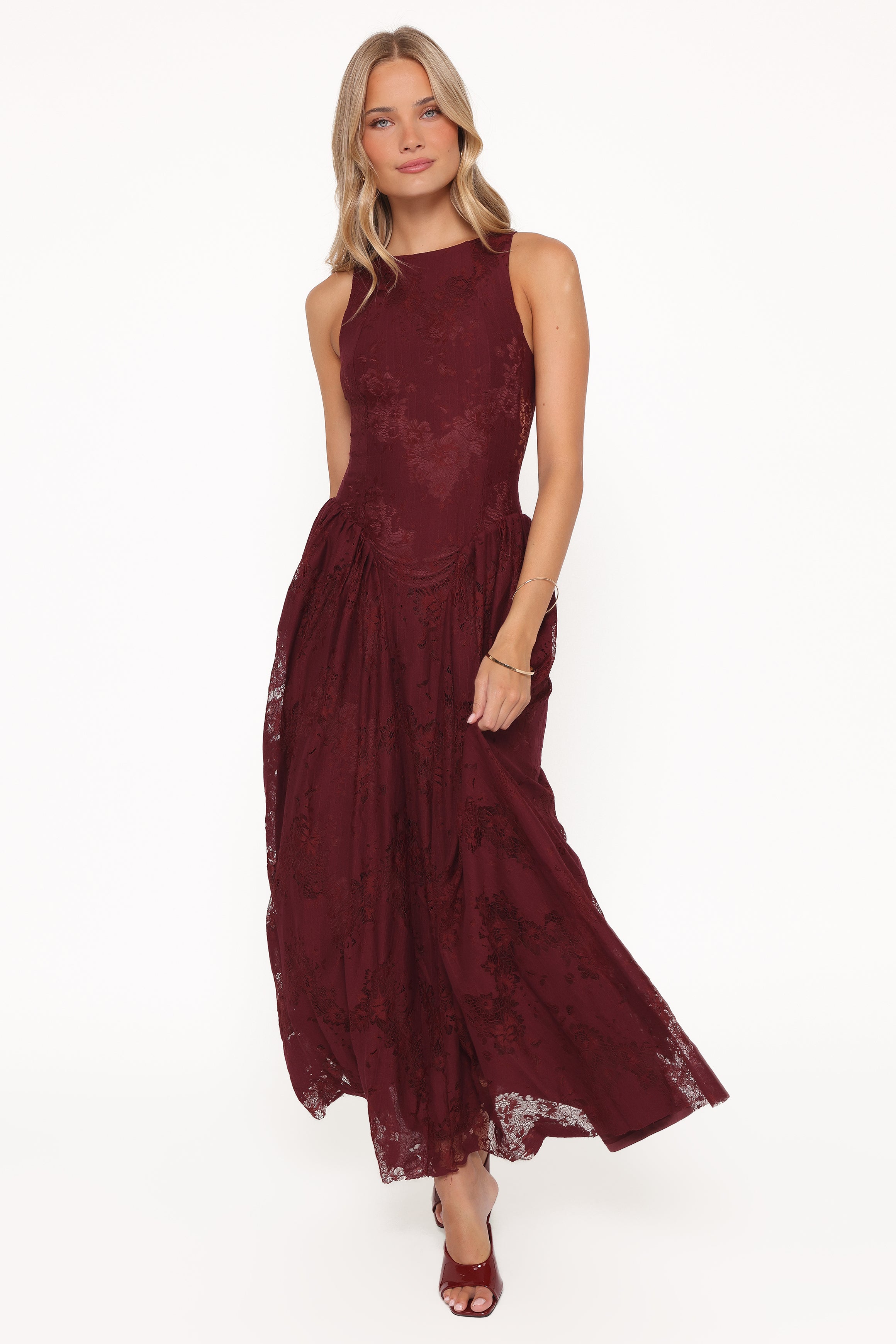 DRESSES Denny Maxi Dress - Burgundy