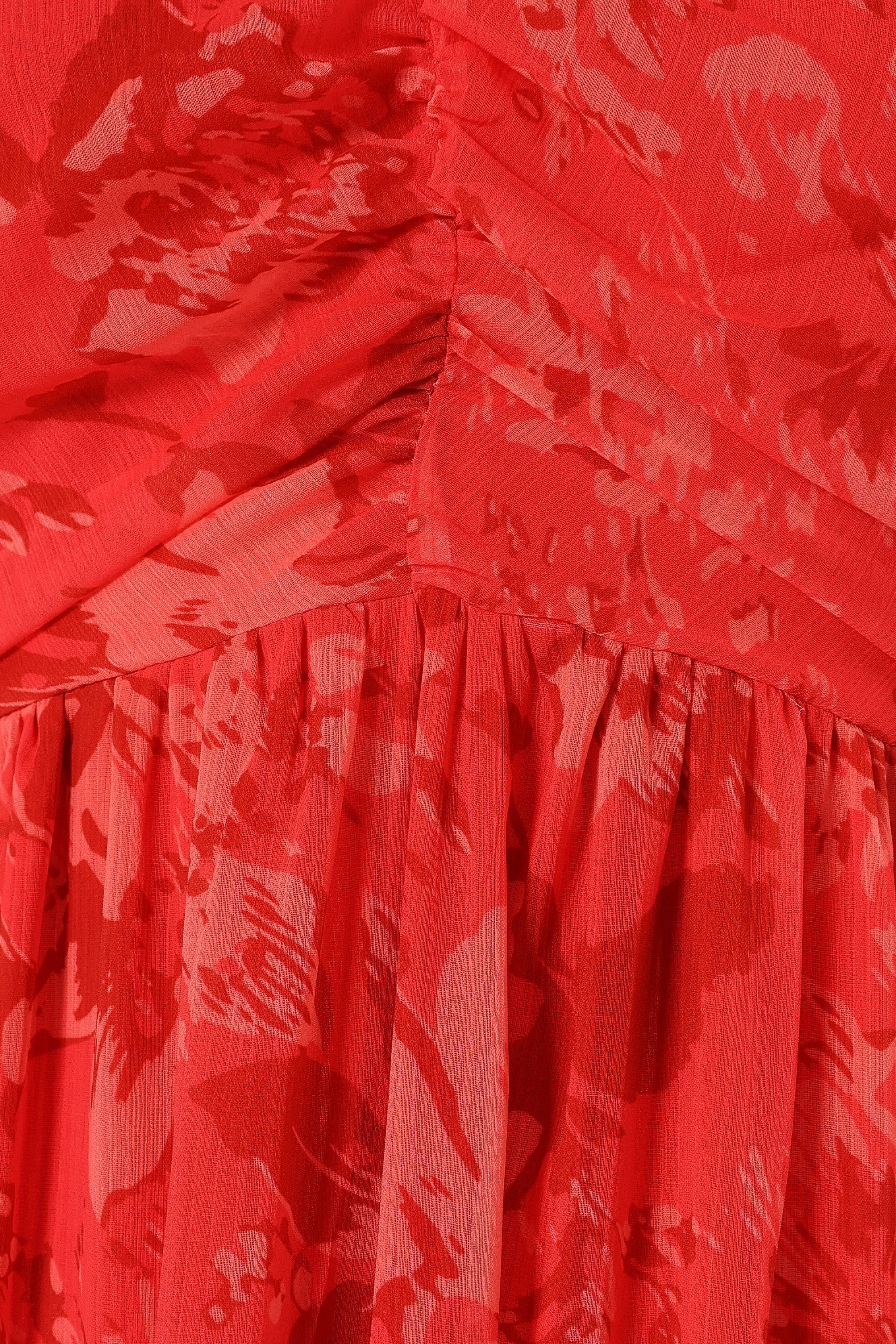 DRESSES @Destiny Midi Dress - Red