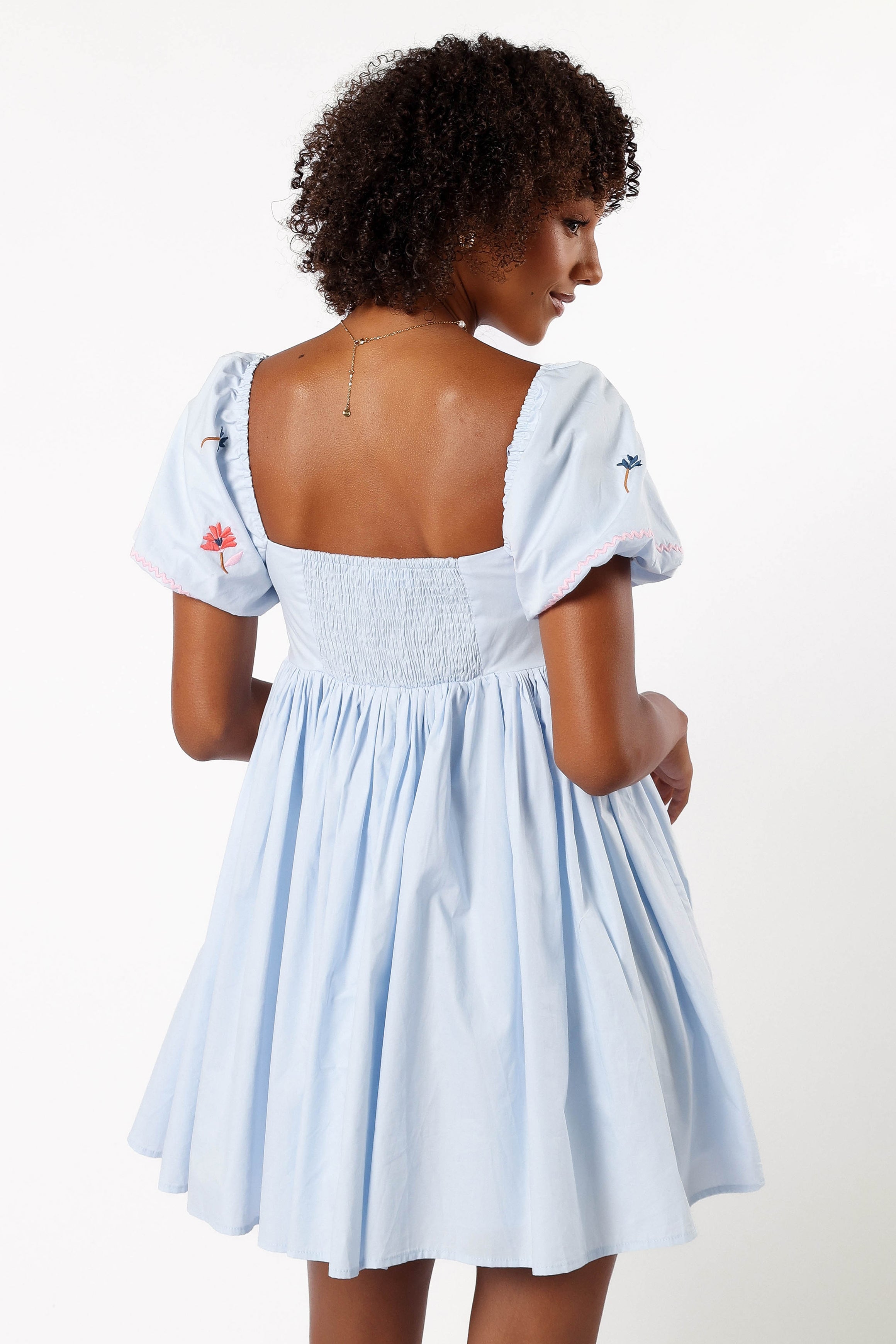 DRESSES @Dianna Mini Dress - Blue