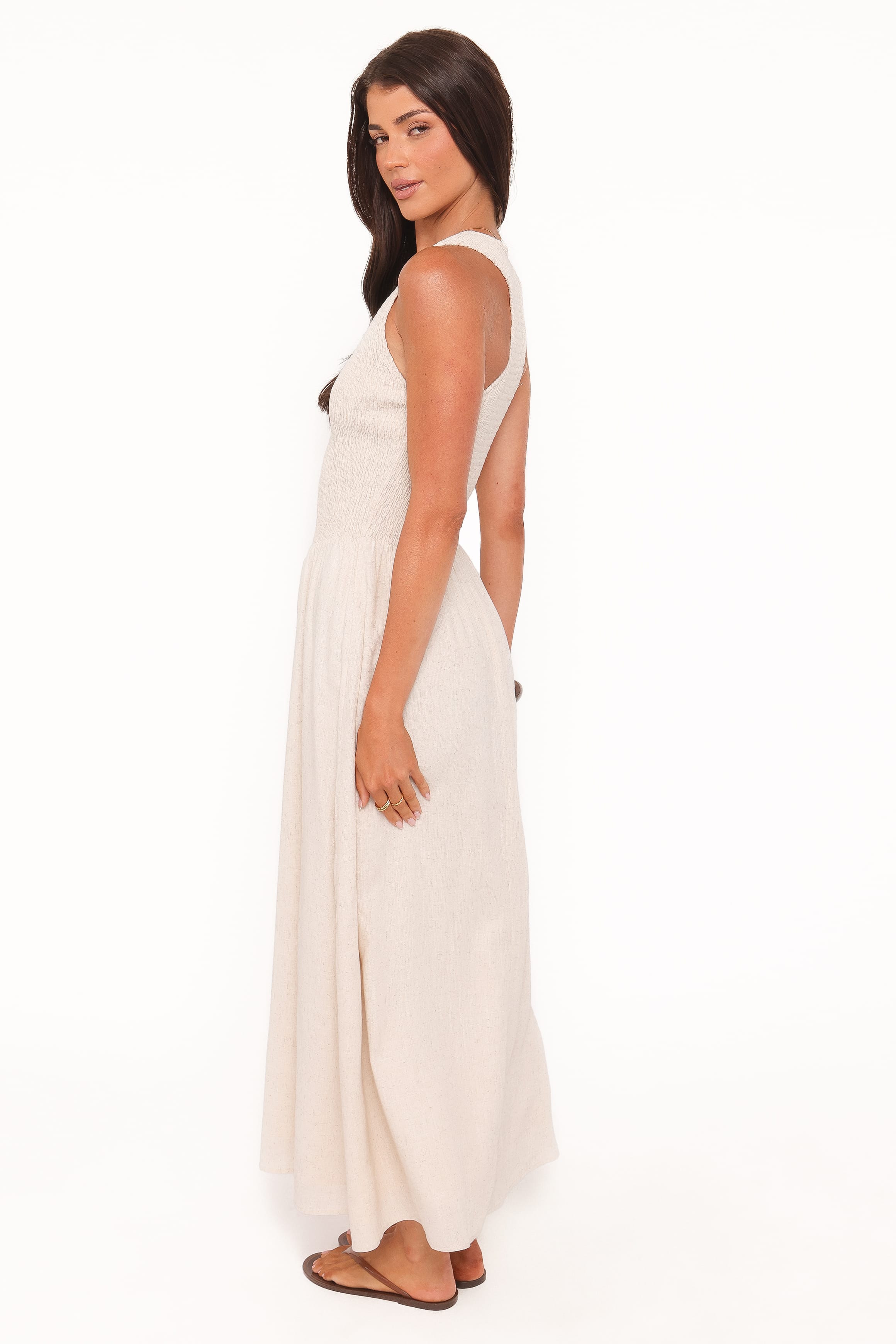 DRESSES Dimity Maxi Dress - Oatmeal