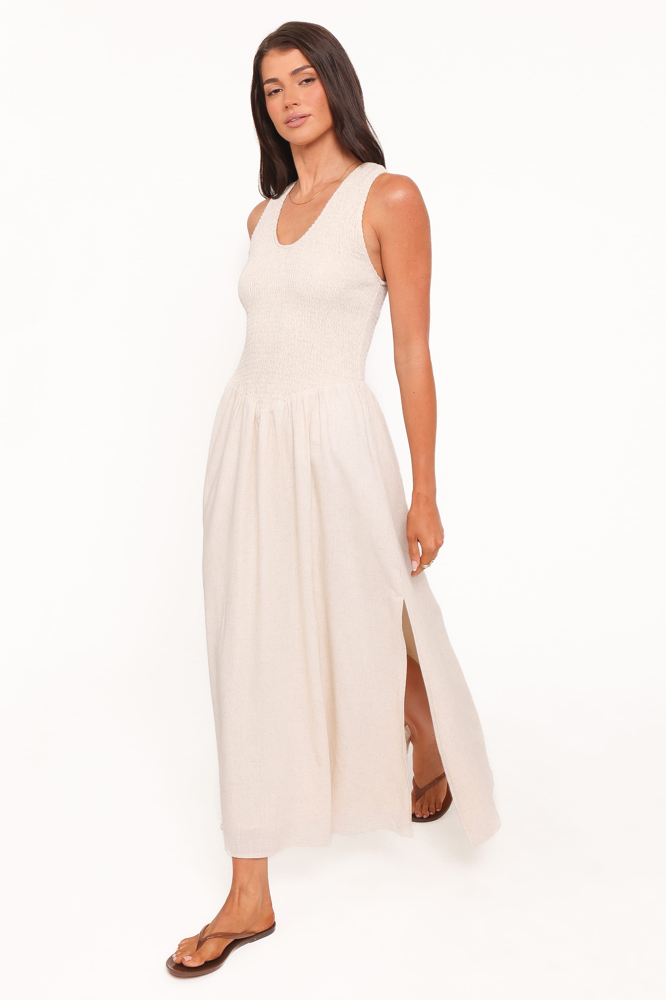 DRESSES Dimity Maxi Dress - Oatmeal