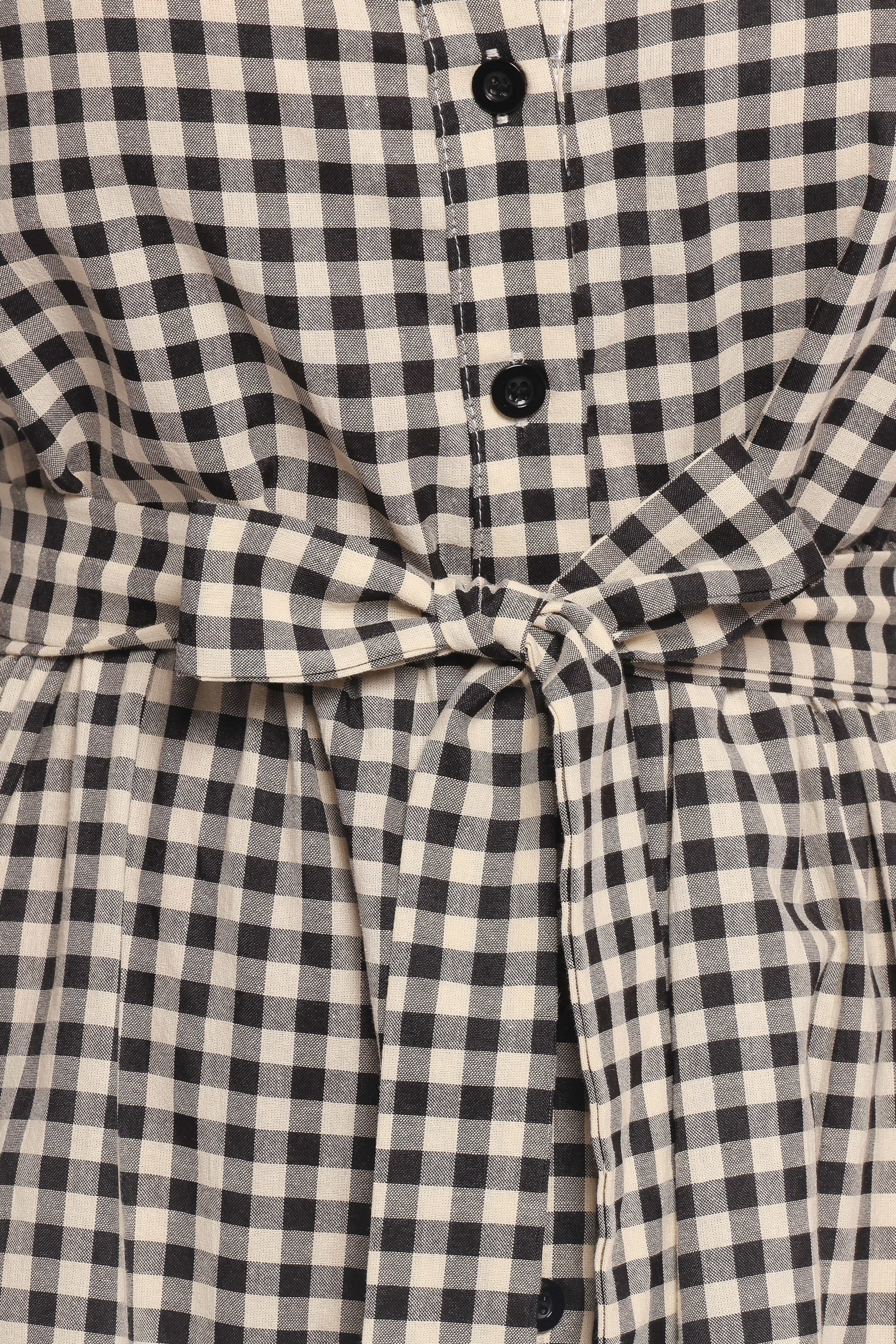 DRESSES Dixon Maxi Dress - Black Cream Gingham