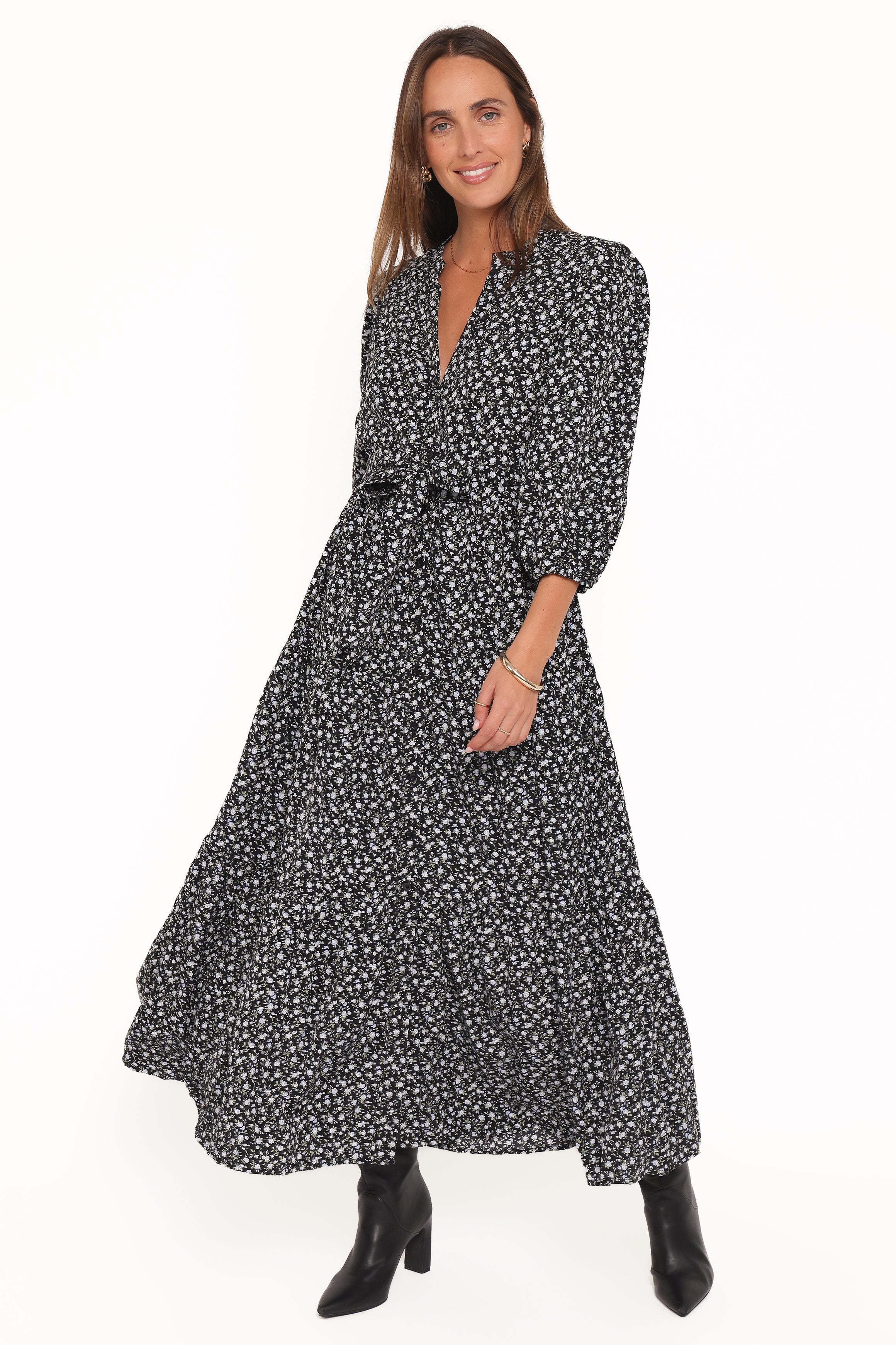 DRESSES Dixon Maxi Dress - Black Ditsy Floral