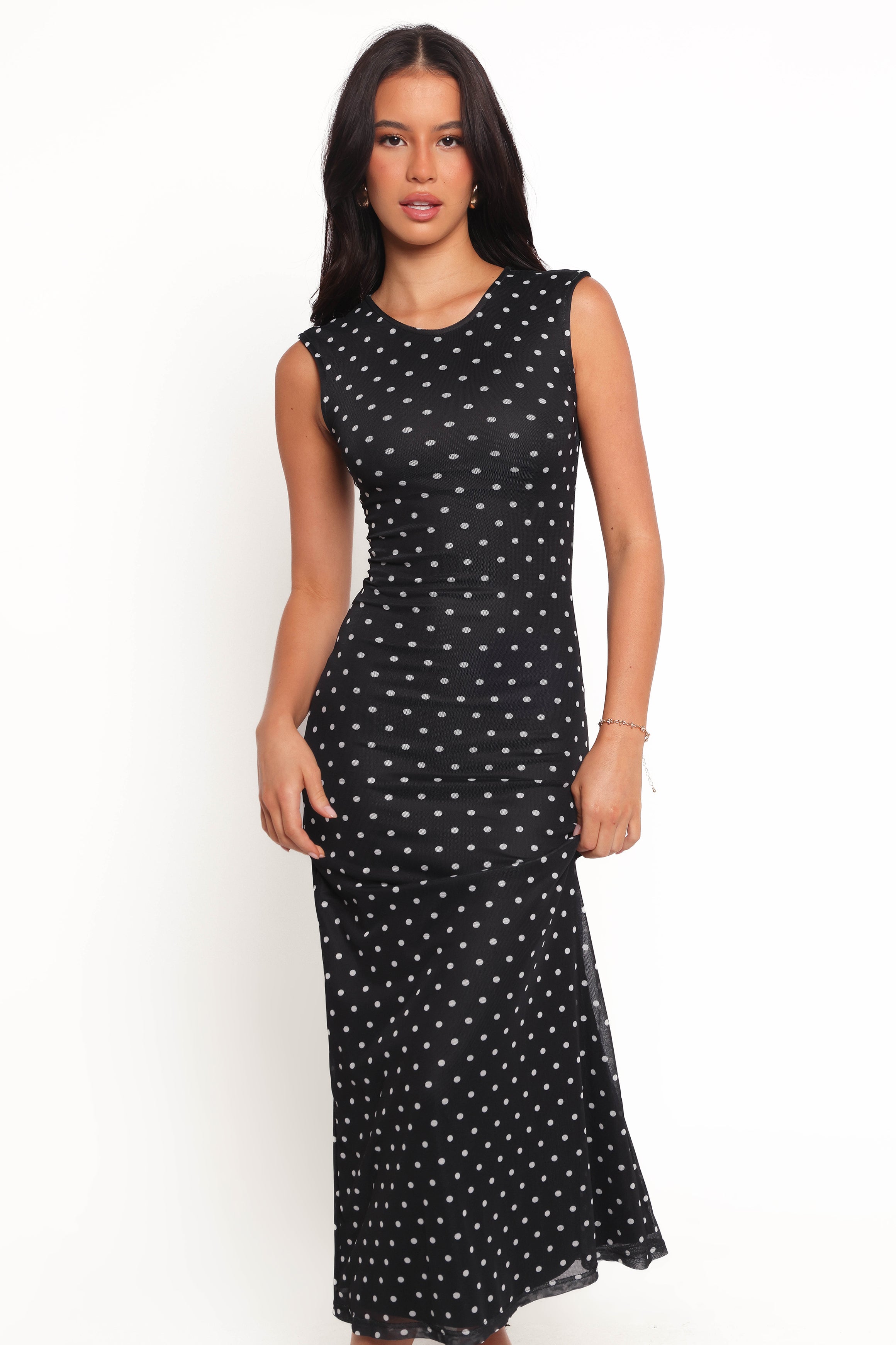 DRESSES Drea Maxi Dress - Black Polka Dot
