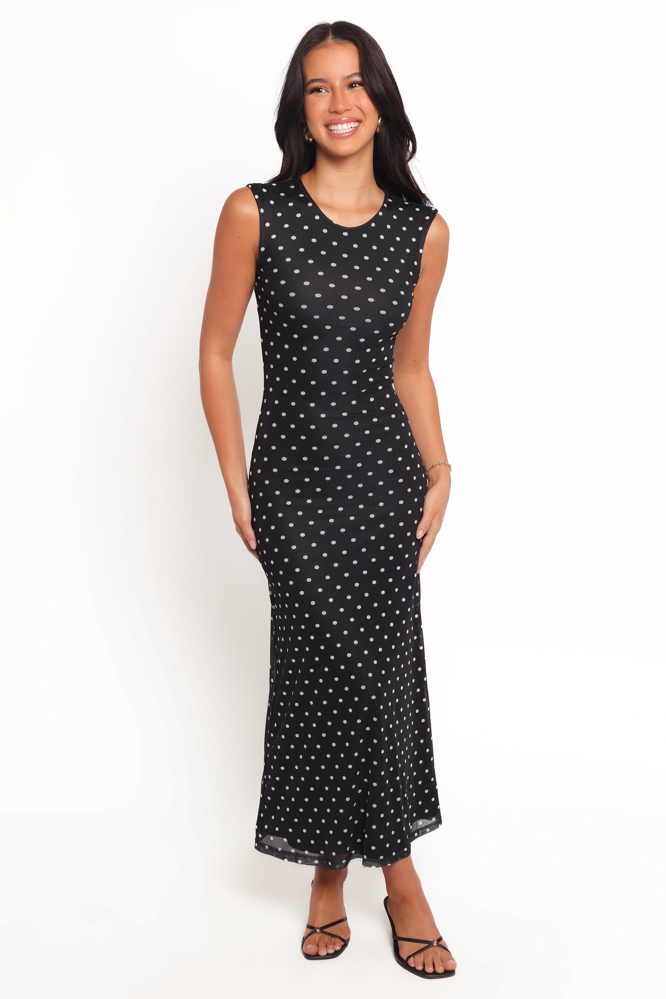 DRESSES Drea Maxi Dress - Black Polka Dot
