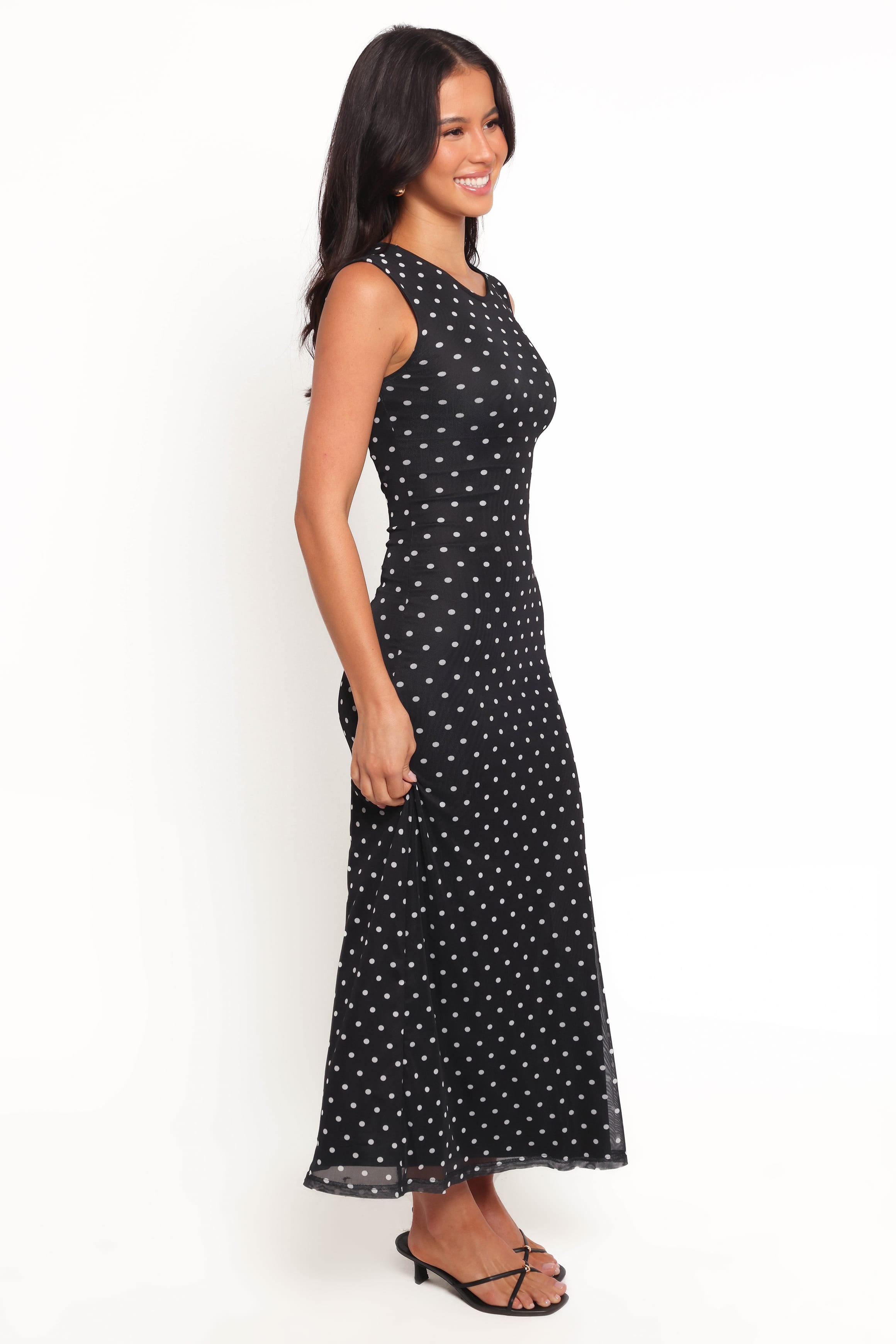 DRESSES Drea Maxi Dress - Black Polka Dot