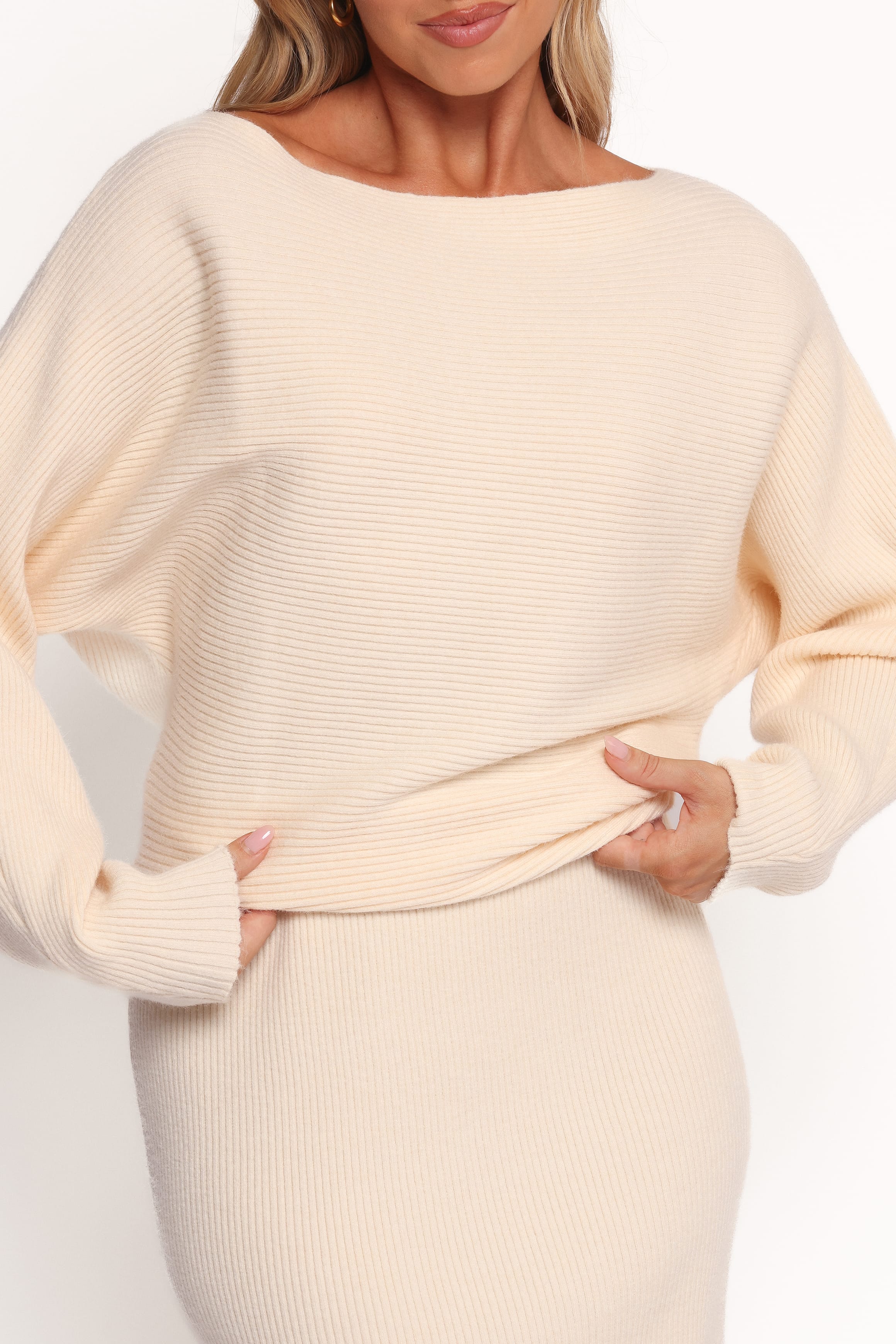 DRESSES Duncan Knit Dress - Cream