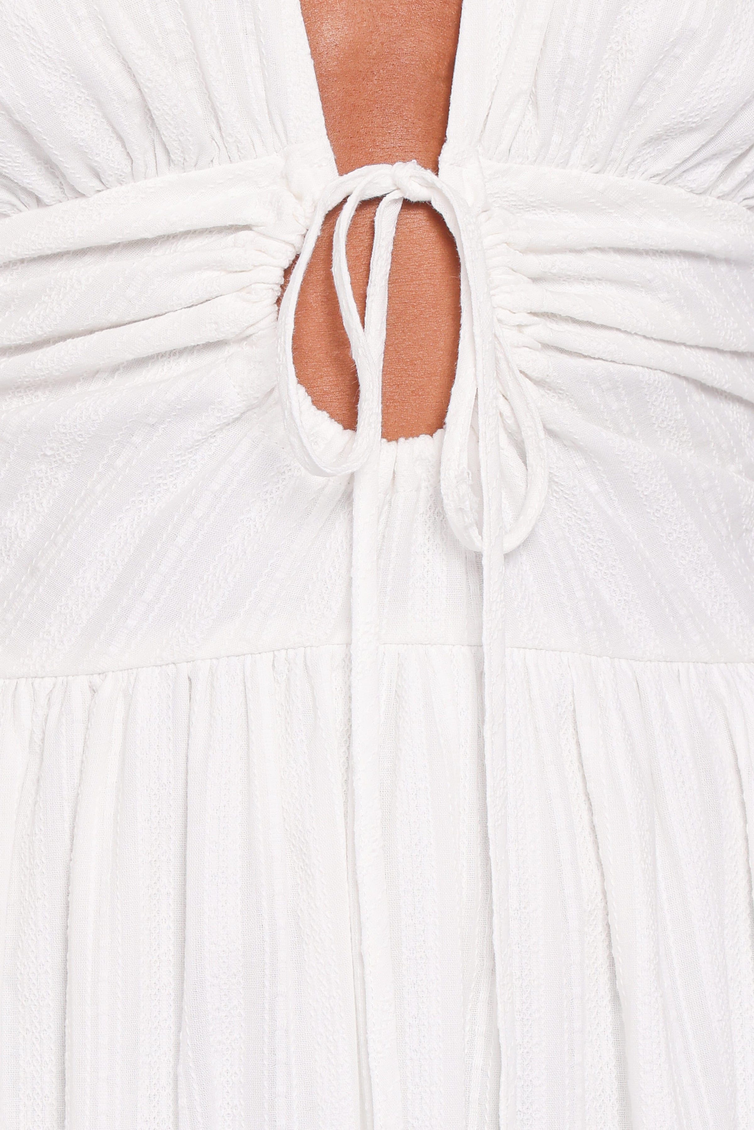 DRESSES Edel Short Sleeve Maxi Dress - White