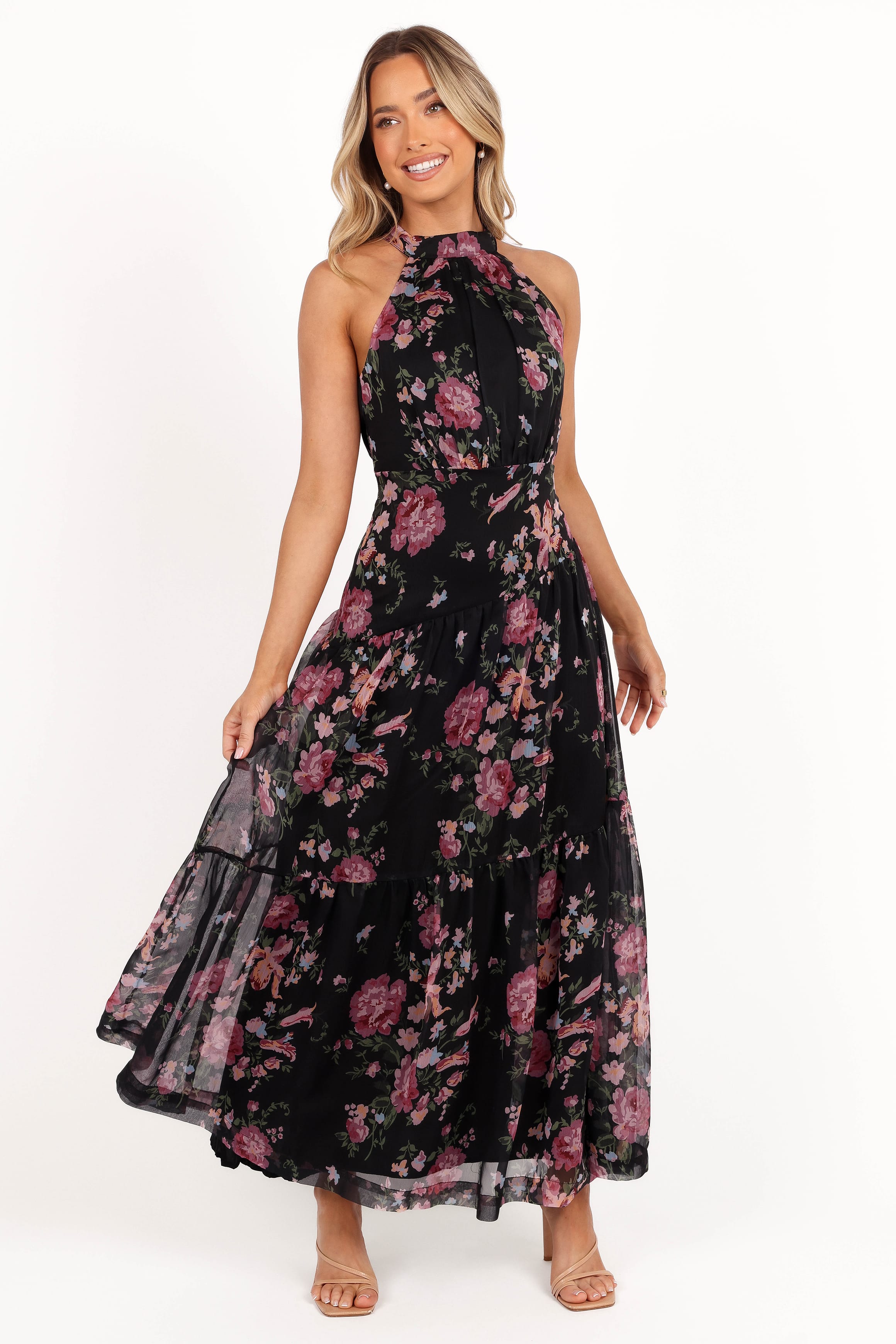 DRESSES Eden Maxi Dress - Black Floral