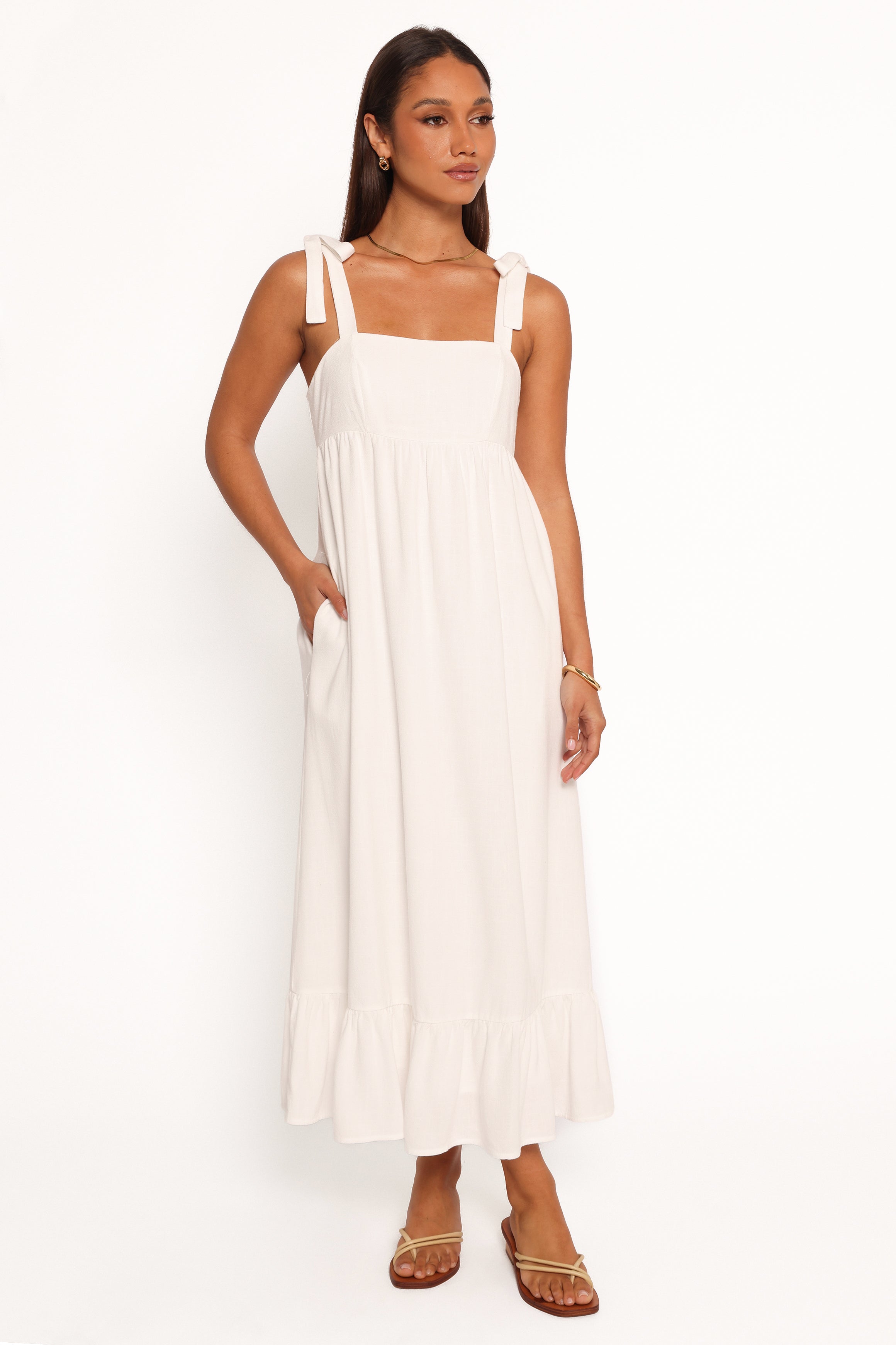 DRESSES Edison Midi Dress - White