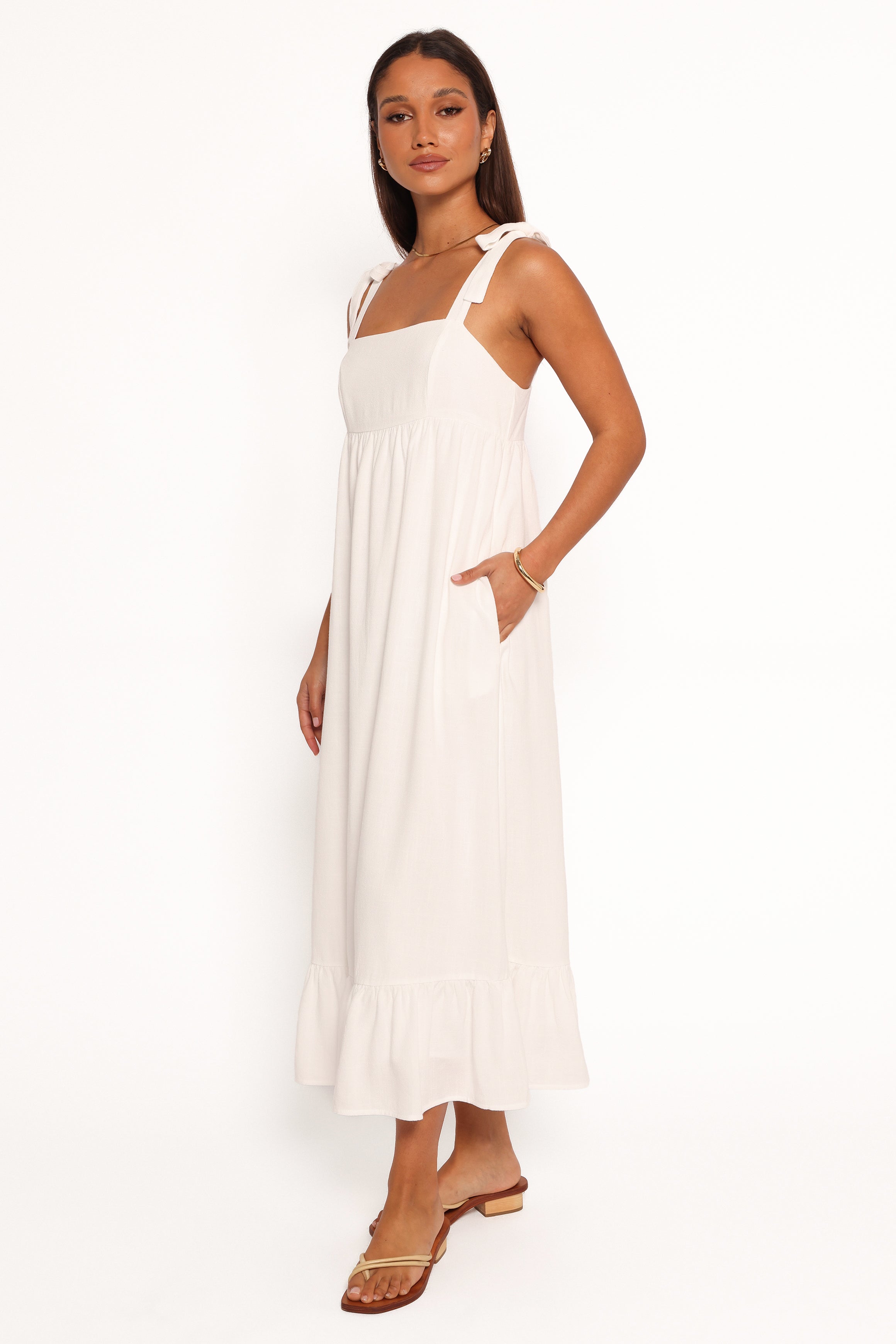 DRESSES Edison Midi Dress - White