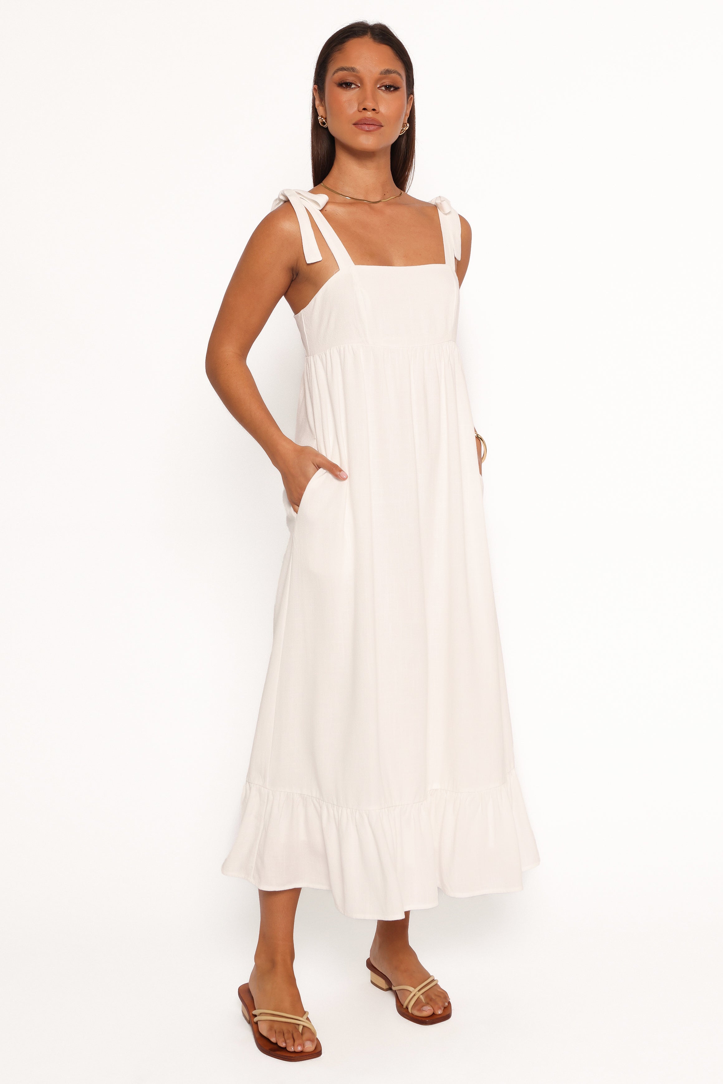 DRESSES Edison Midi Dress - White