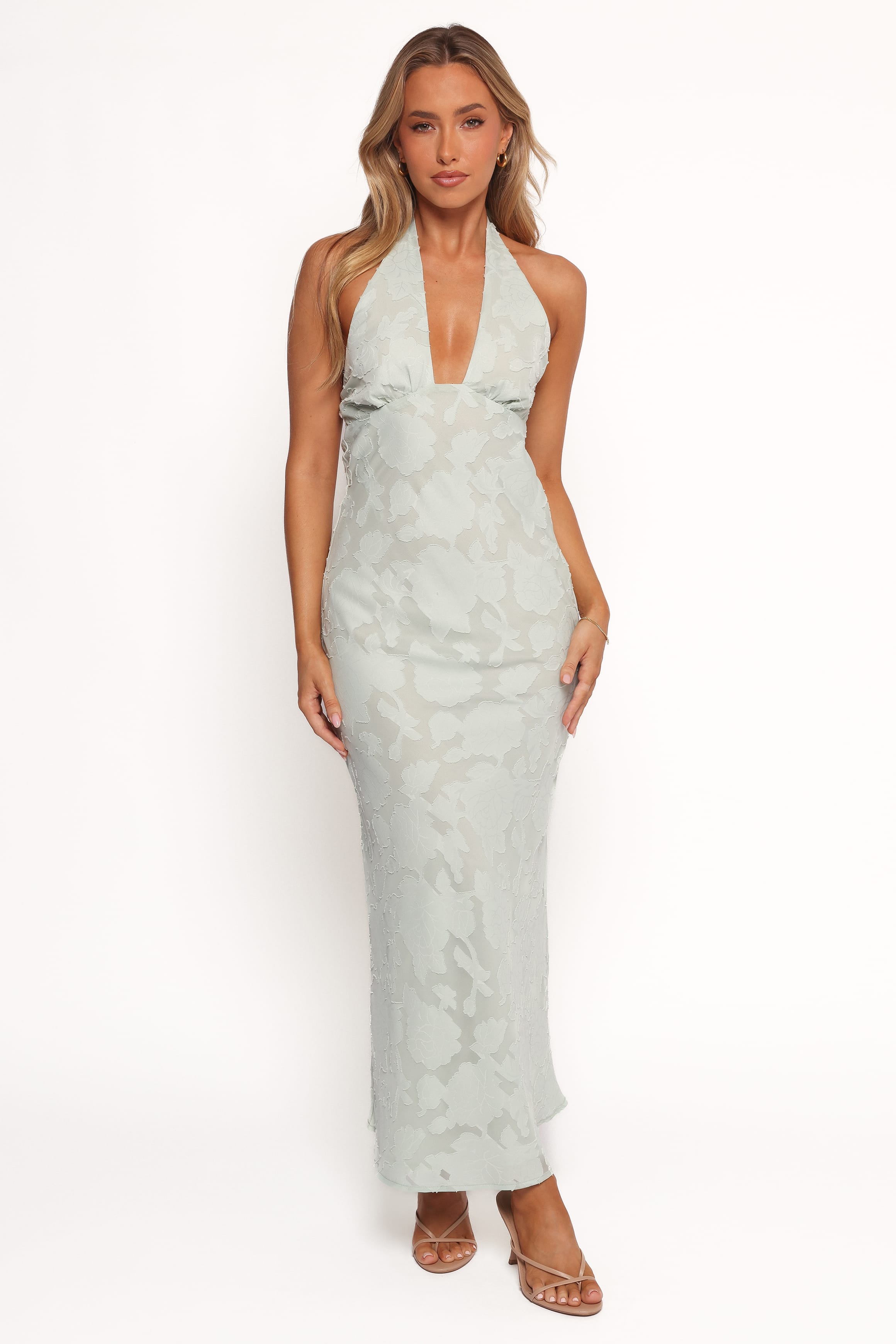 DRESSES Edwards Maxi Halterneck Dress - Sage