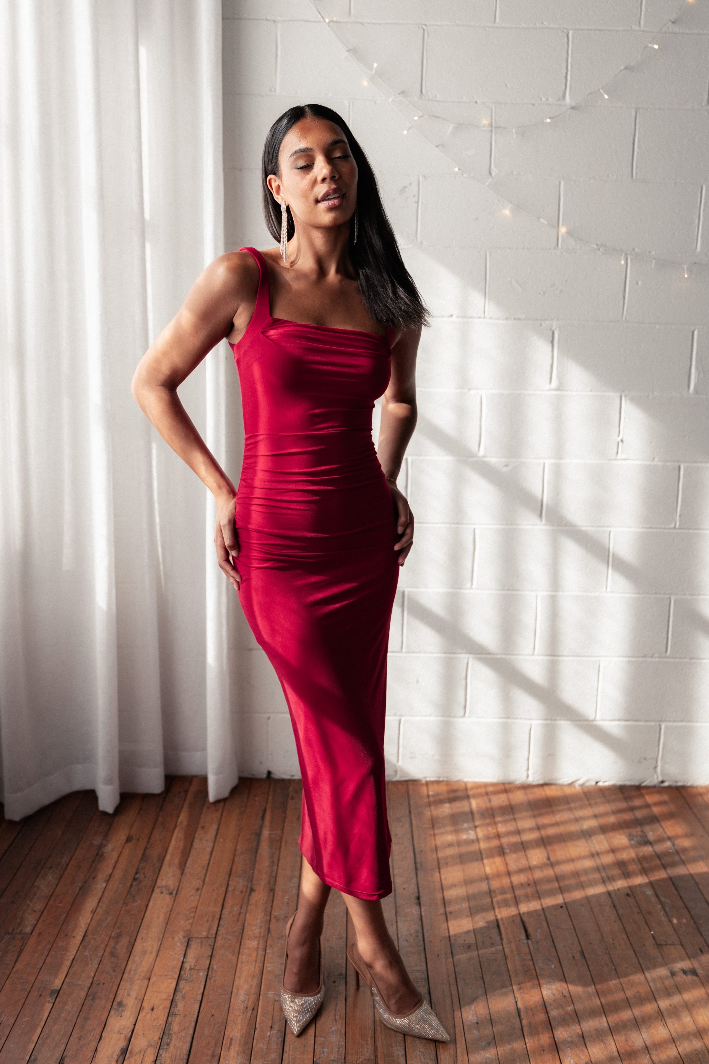 DRESSES Eira Maxi Dress - Wine