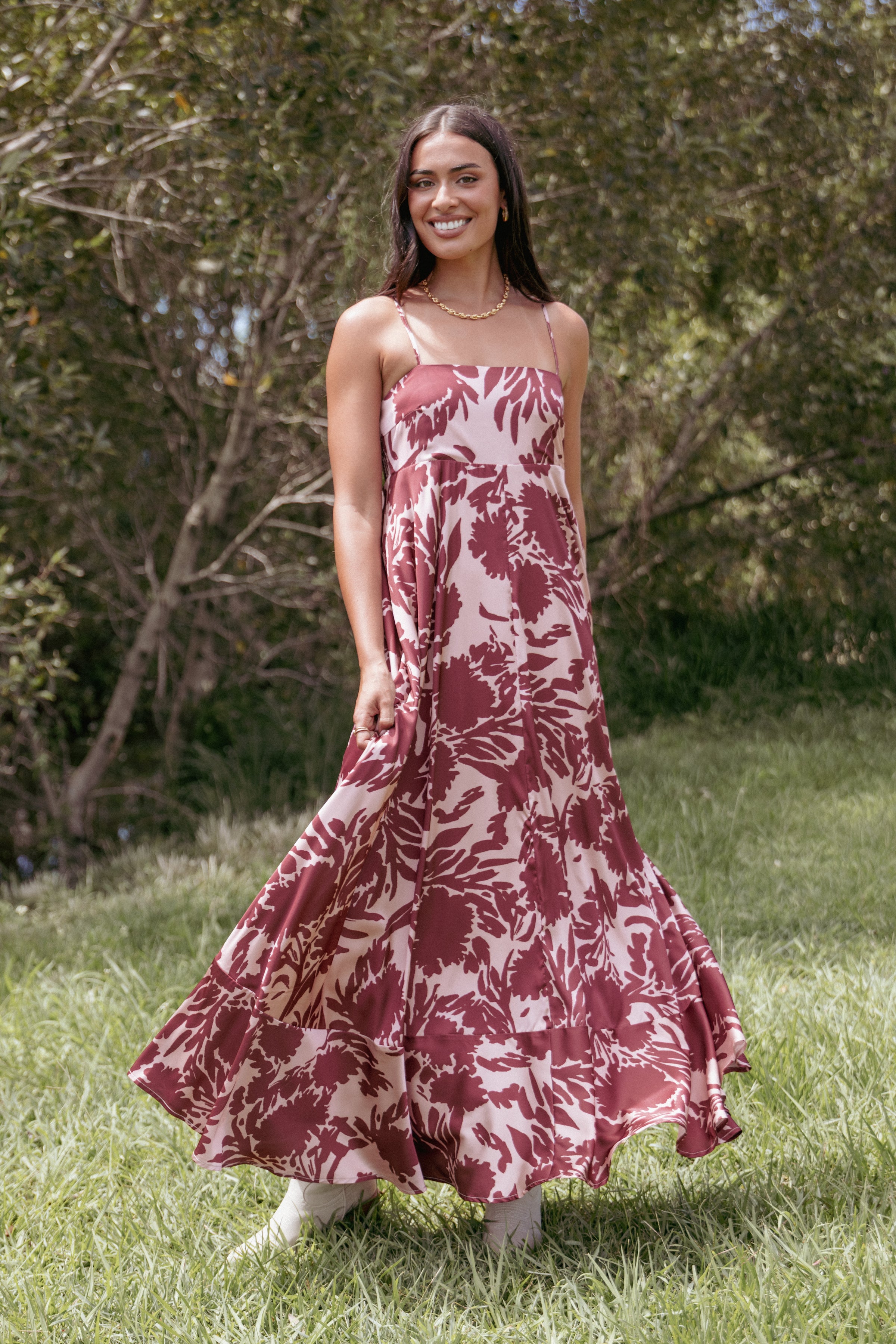 DRESSES Elanor Maxi Dress - Pale Burgundy