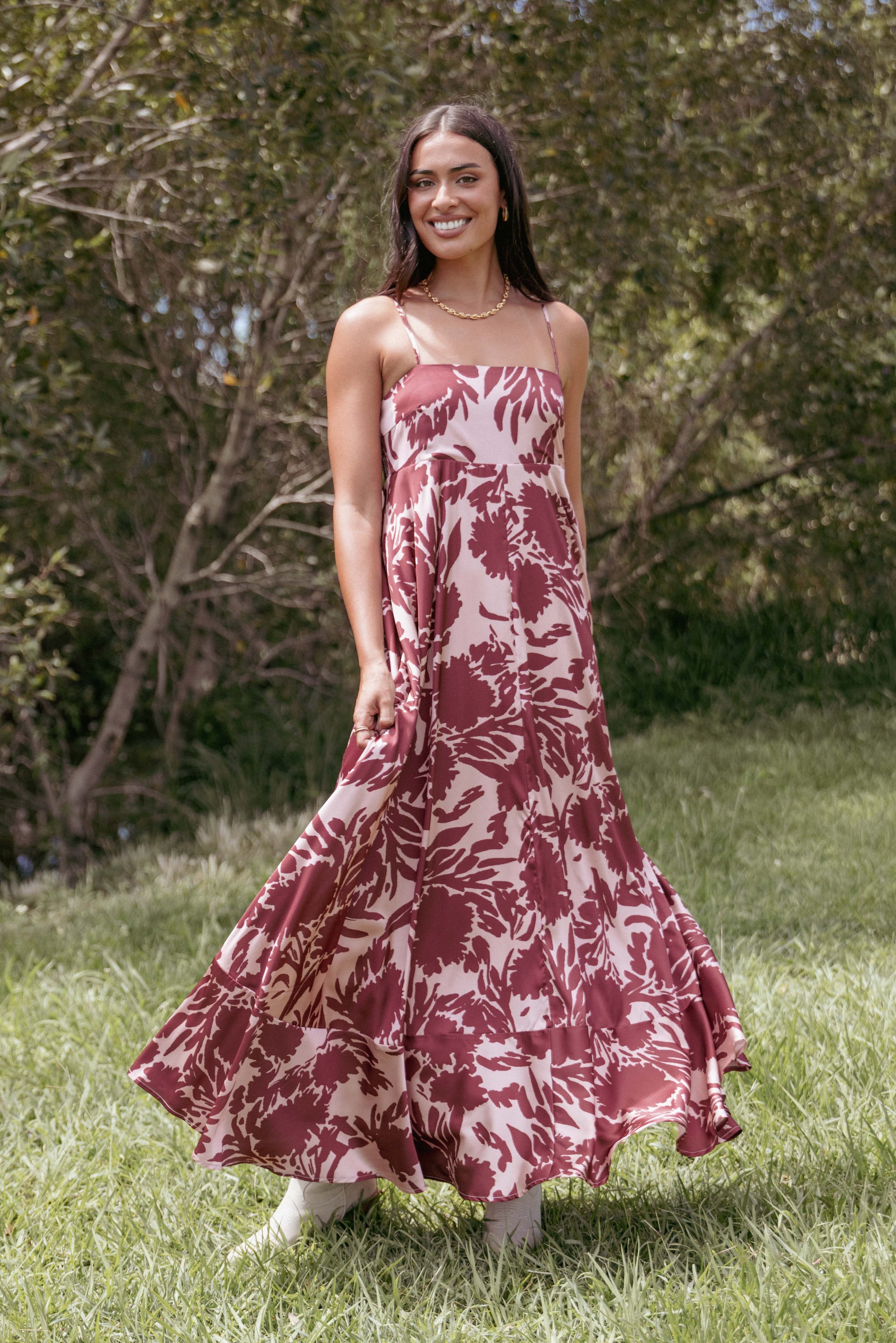 DRESSES Elanor Maxi Dress - Pale Burgundy