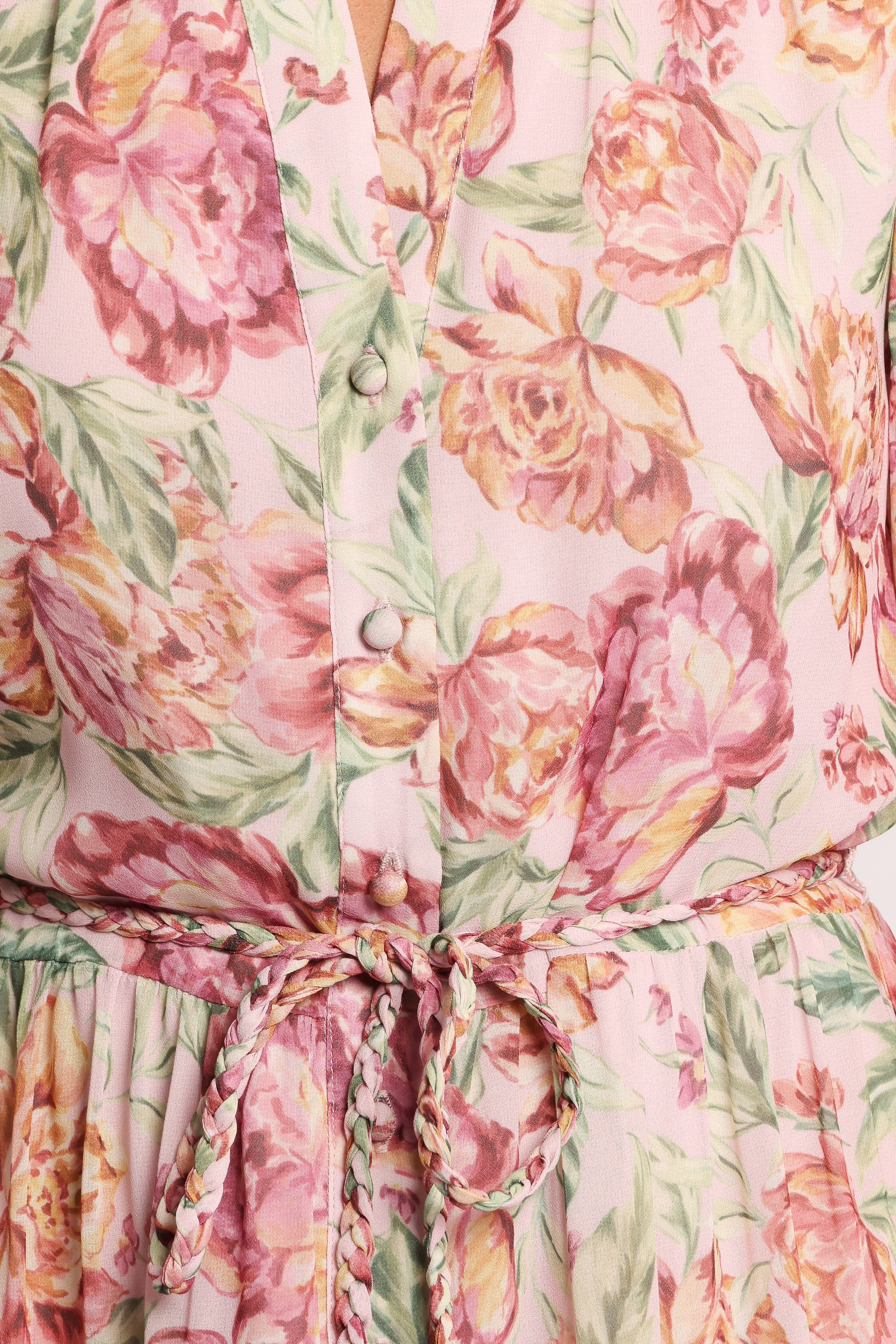 DRESSES Elba Long Sleeve Mini Dress - Veiled Floral
