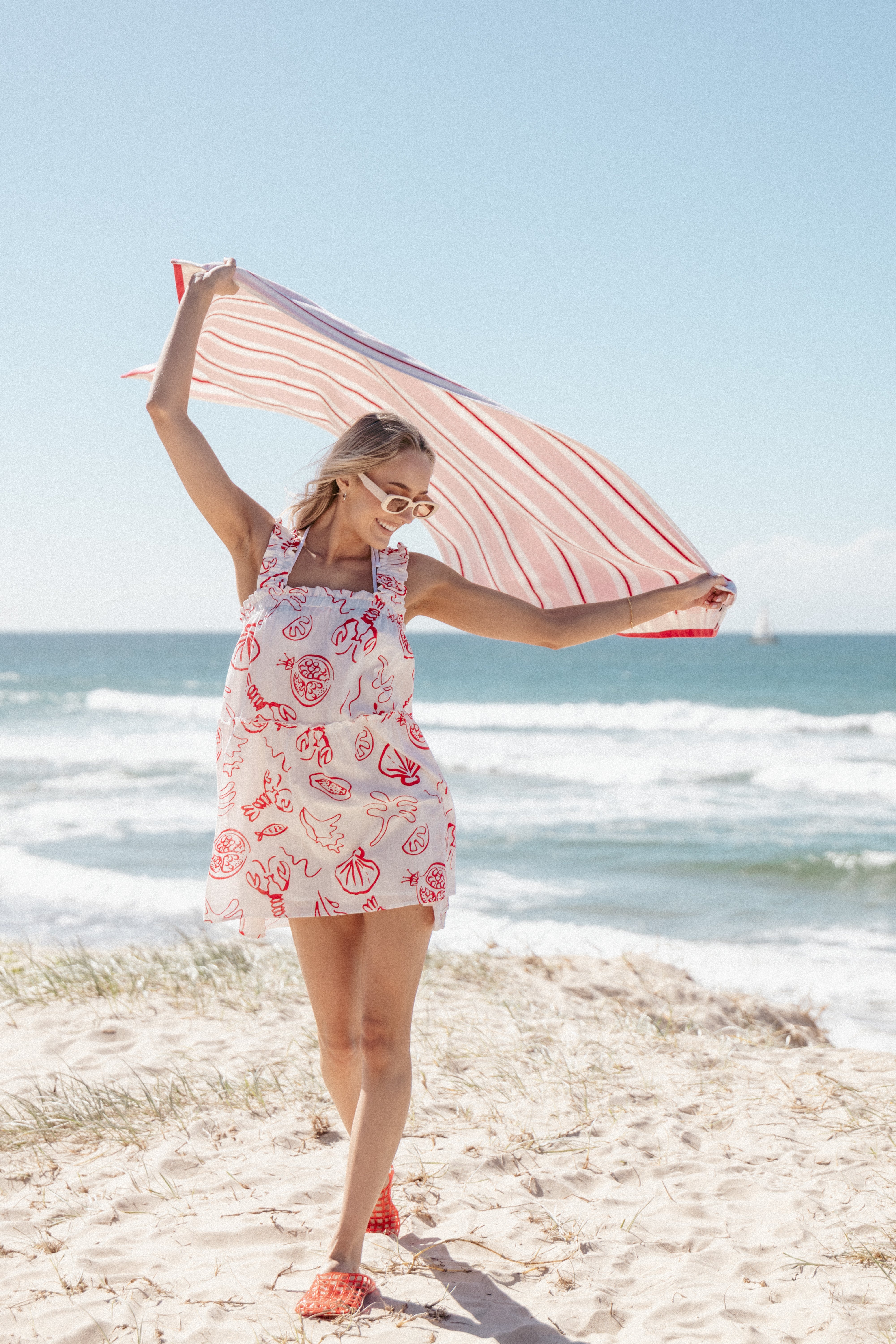 DRESSES Elena Mini Dress - Red Lobster