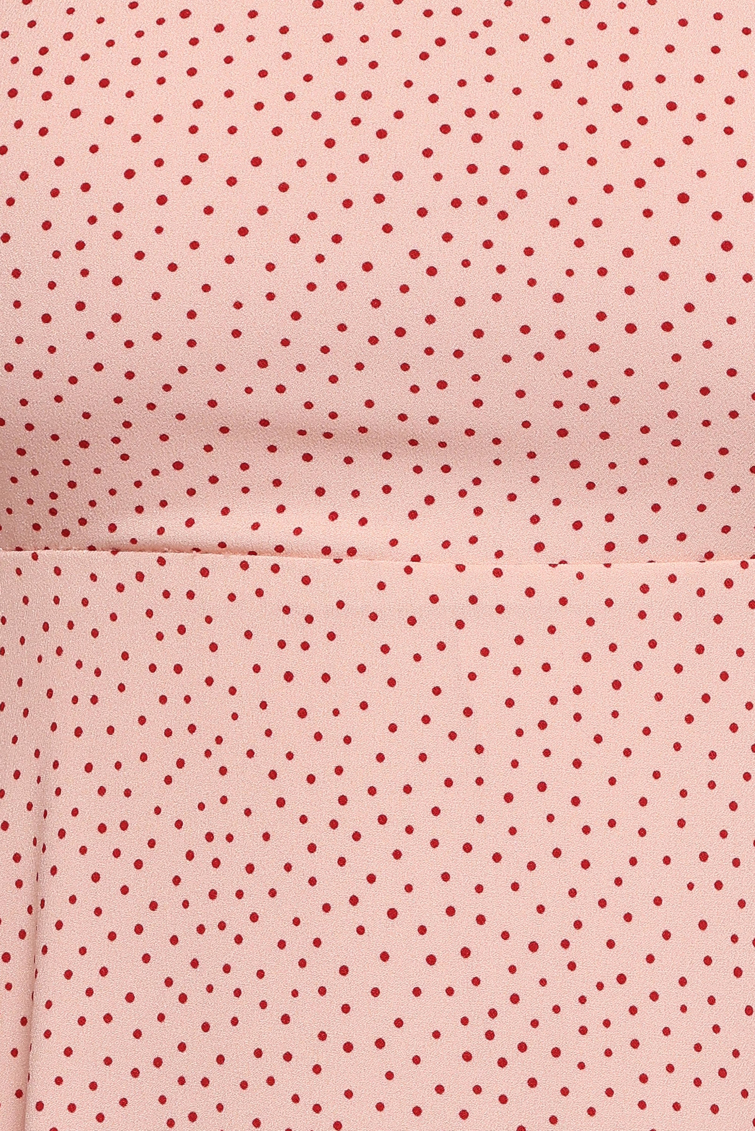DRESSES Ellody Maxi Dress - Peach Polka Dot