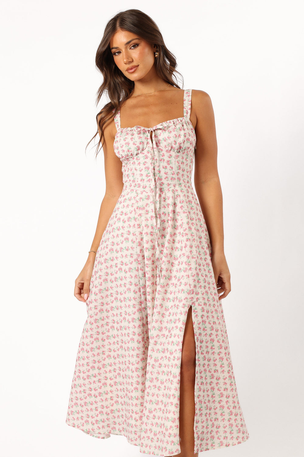 Collective Dress - Elodie Midi Dress - Pink Floral image 3