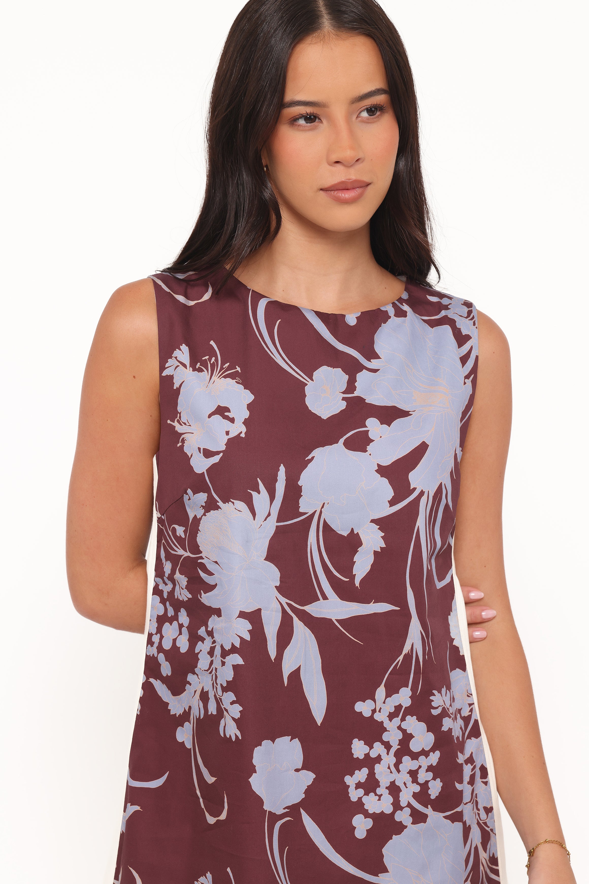 DRESSES Elorna Mini Dress - Burgundy Floral
