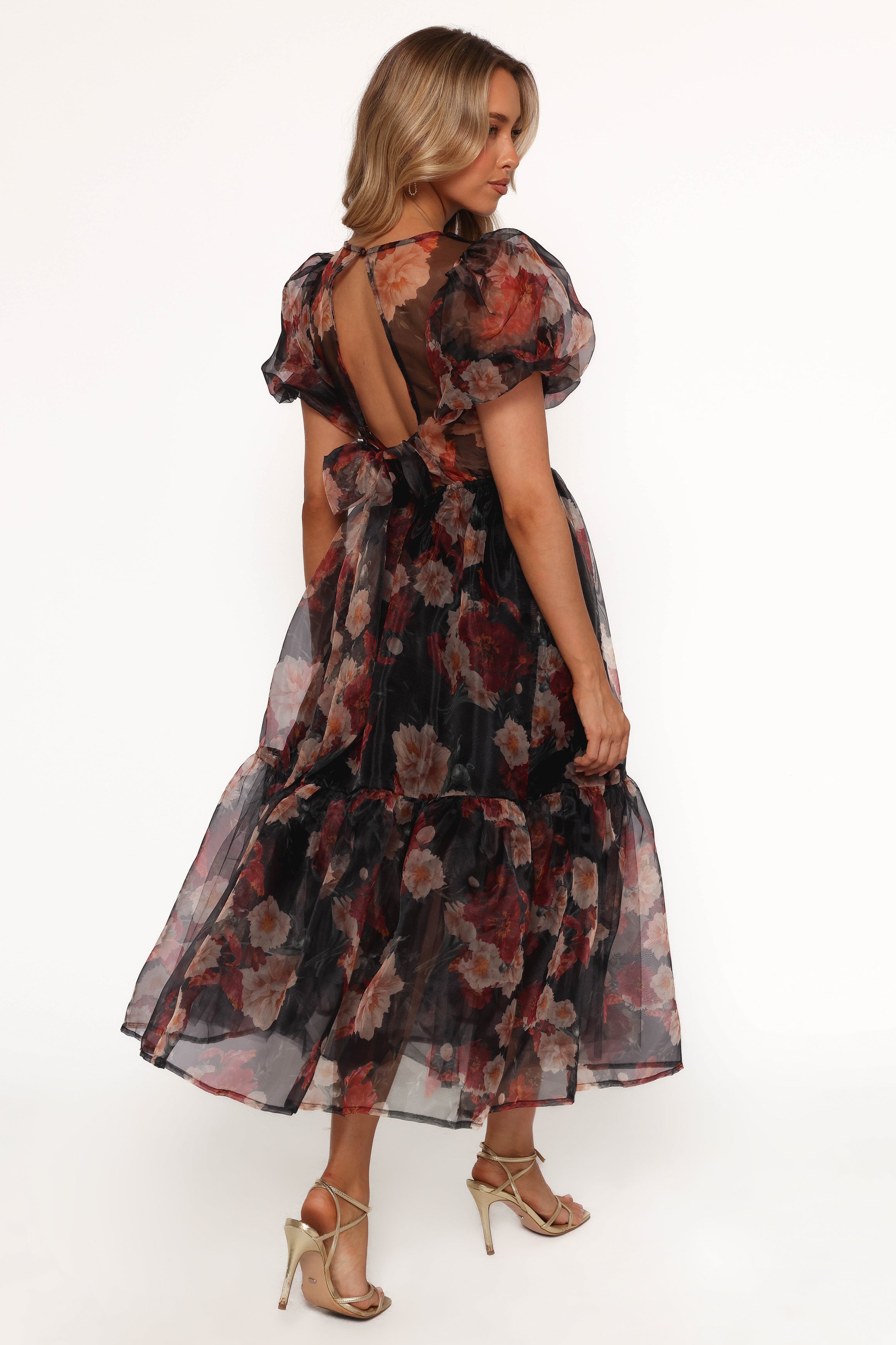 DRESSES Elspeth Midi Dress - Black Floral