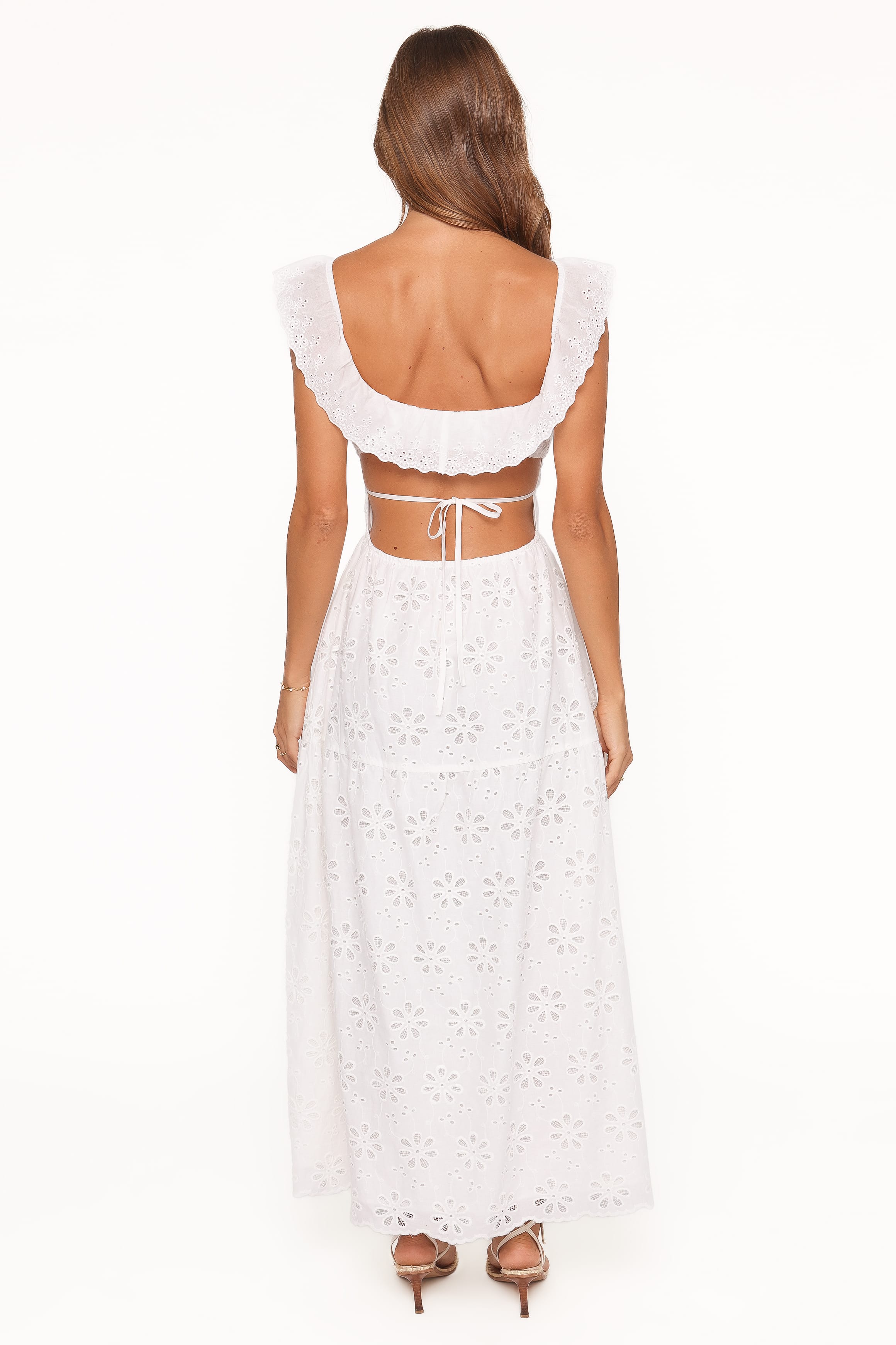 DRESSES Elwyn Maxi Dress - White Broderie