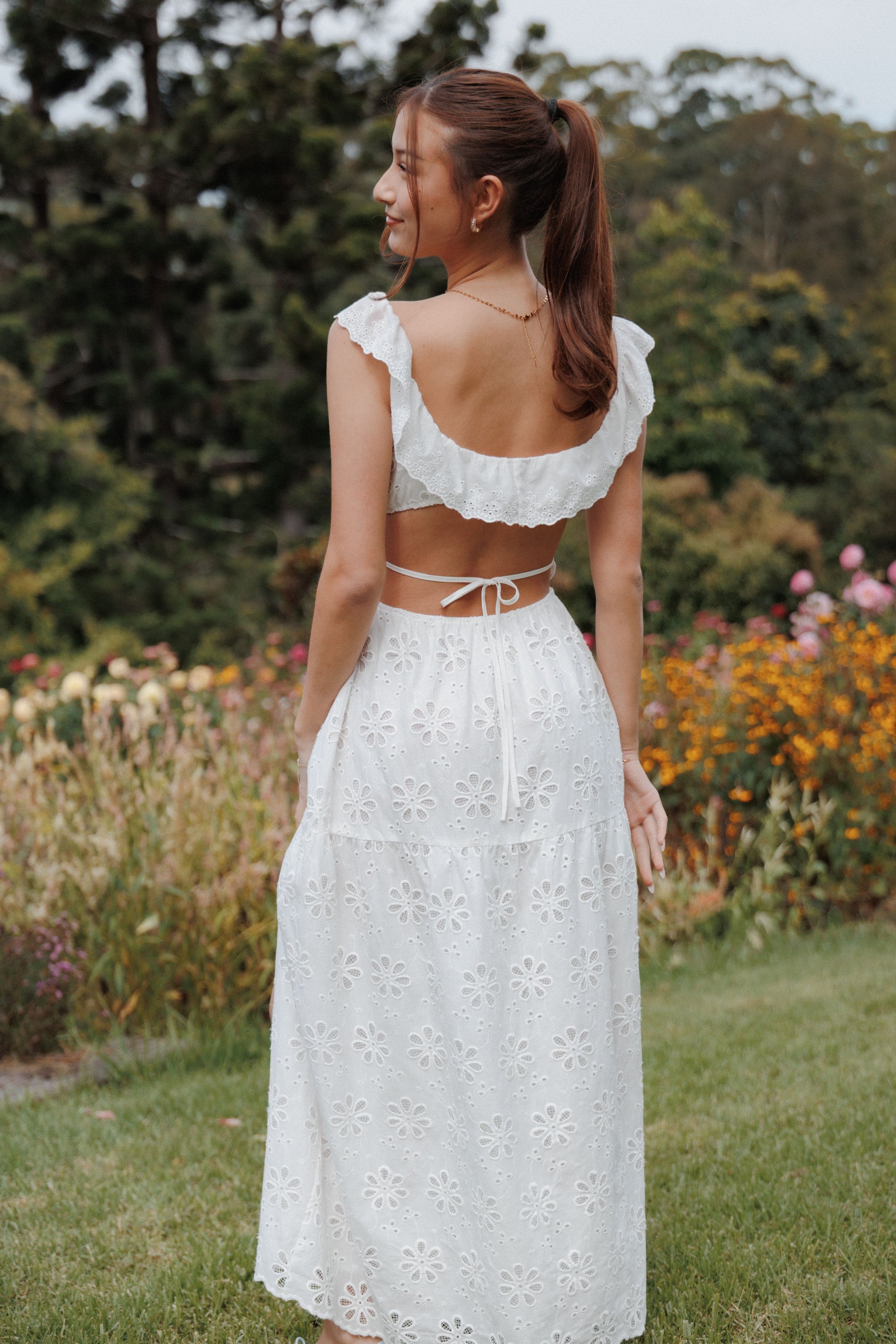 DRESSES Elwyn Maxi Dress - White Broderie